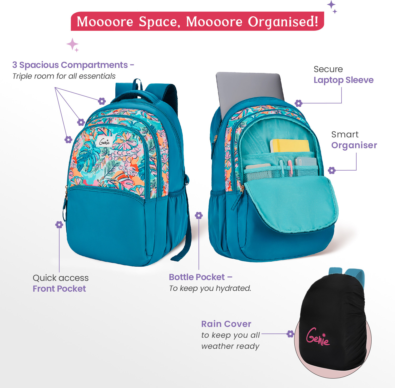 Image of Genie SAPPHIRE 36 L Laptop Backpack