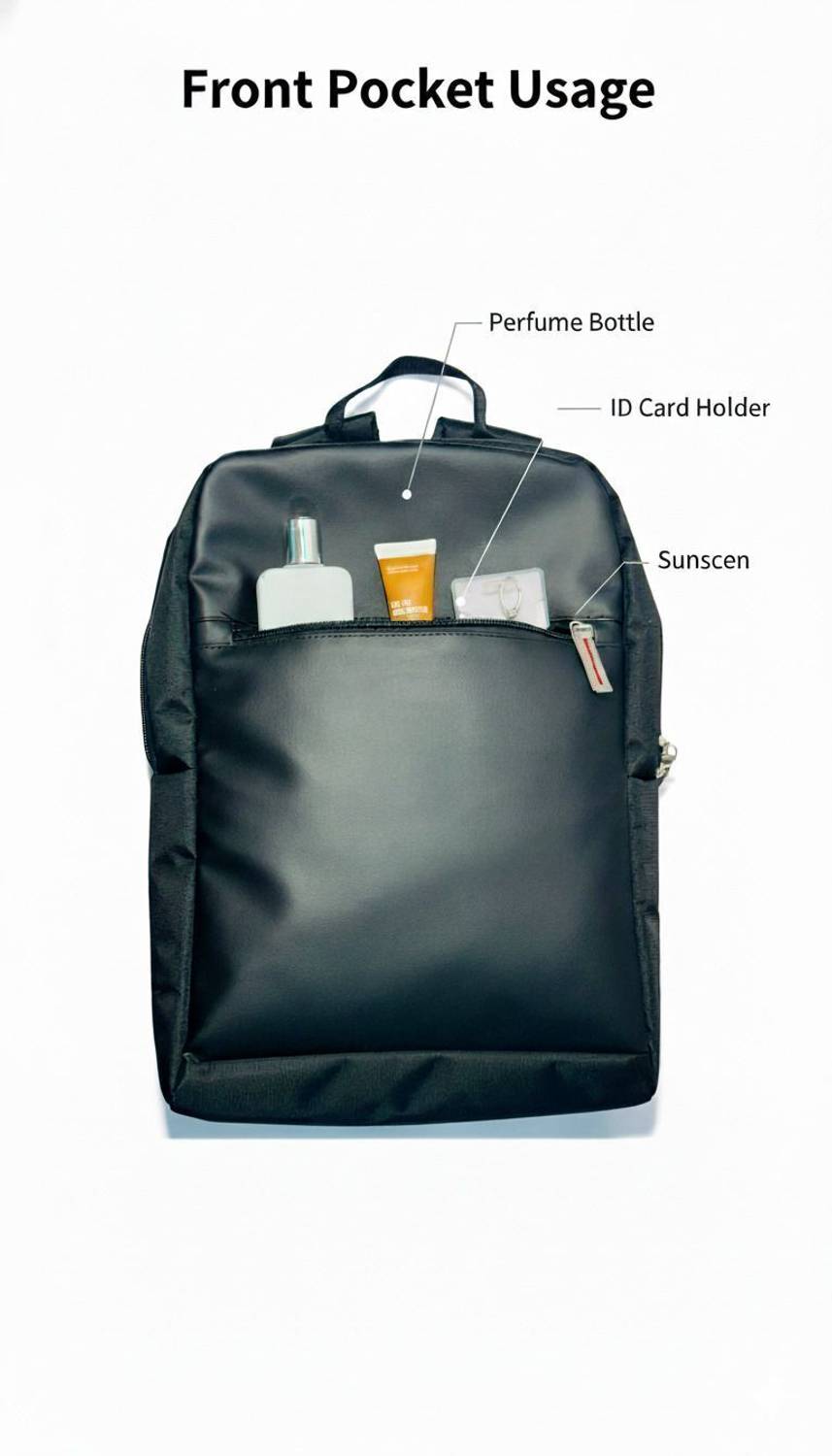 BLACKDOT 18L Slim Laptop Backpack Black - Image 5