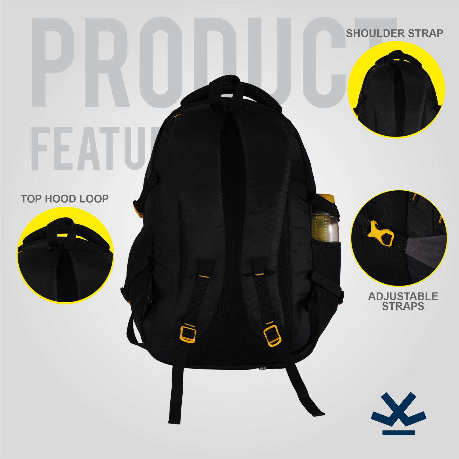 WROGN 3 Compartments 45L Laptop Backpack Pack of 3 - Image 2