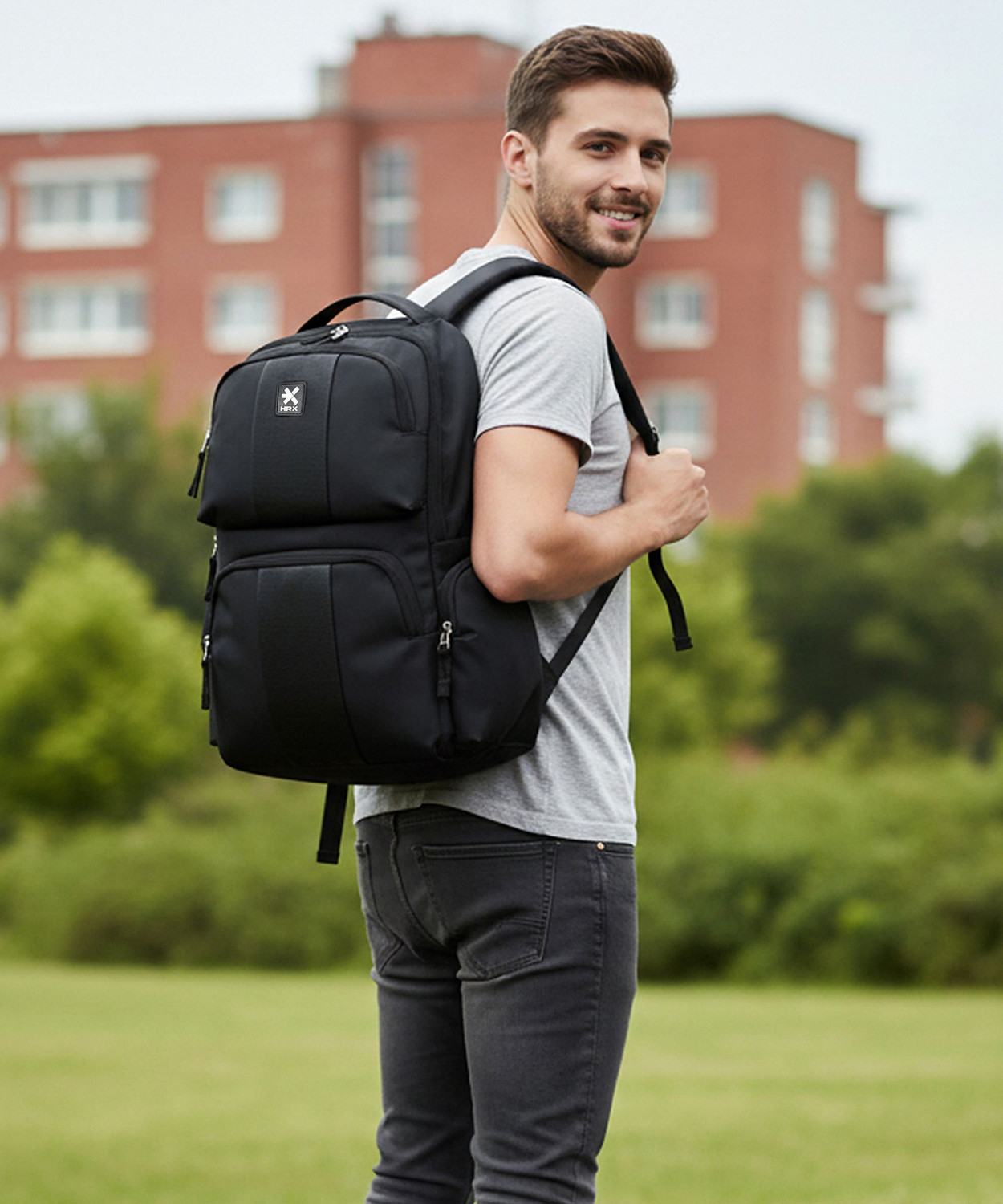Image of HRX by Hrithik Roshan POLAR Unisex Bag with rain cover Office /School /College /BusinessA-28L 28 L Backpack