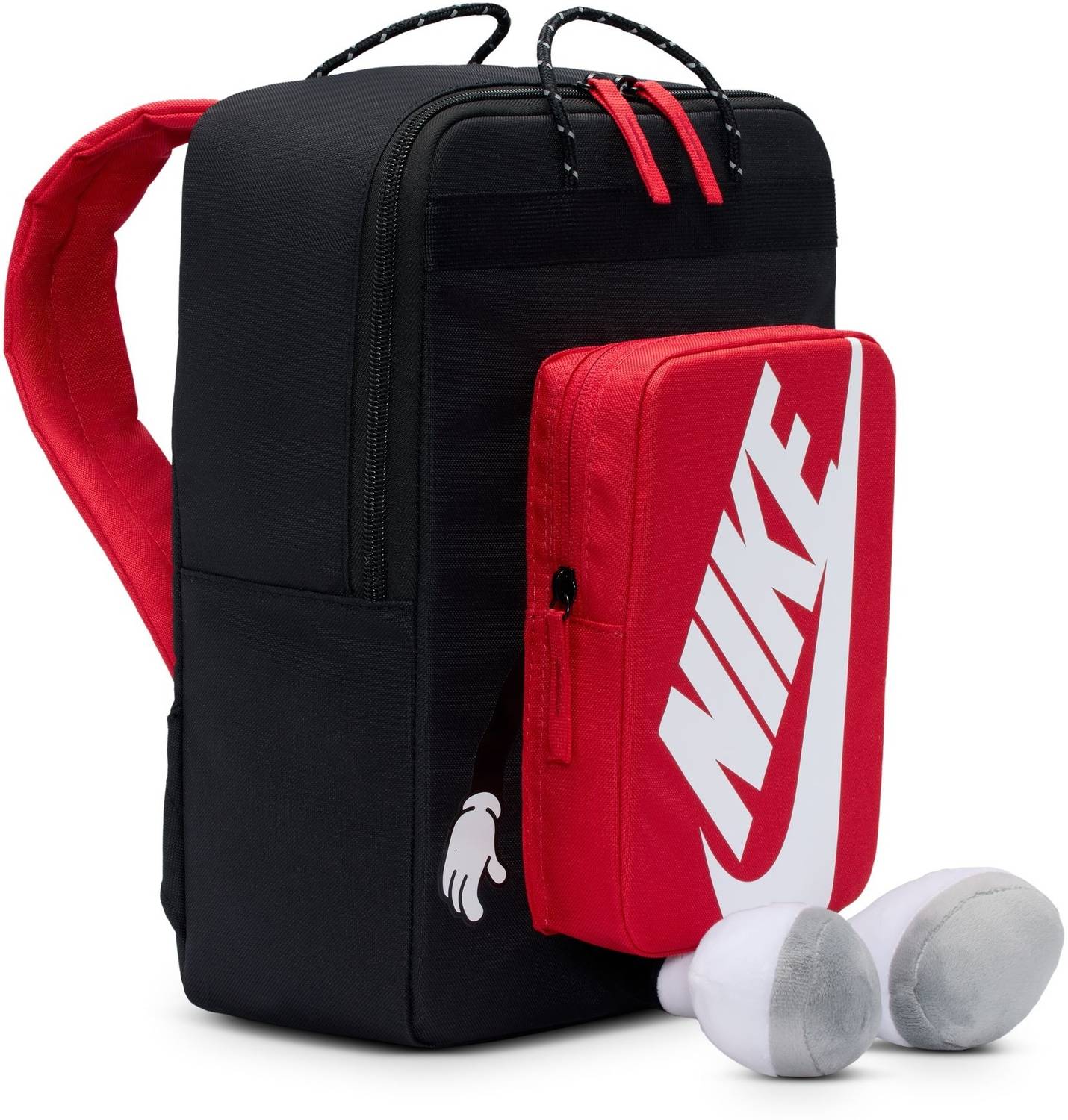 NIKE Y NK BOXY BKPK 13 L Backpack BLACK/UNIVERSITY RED/(WHITE