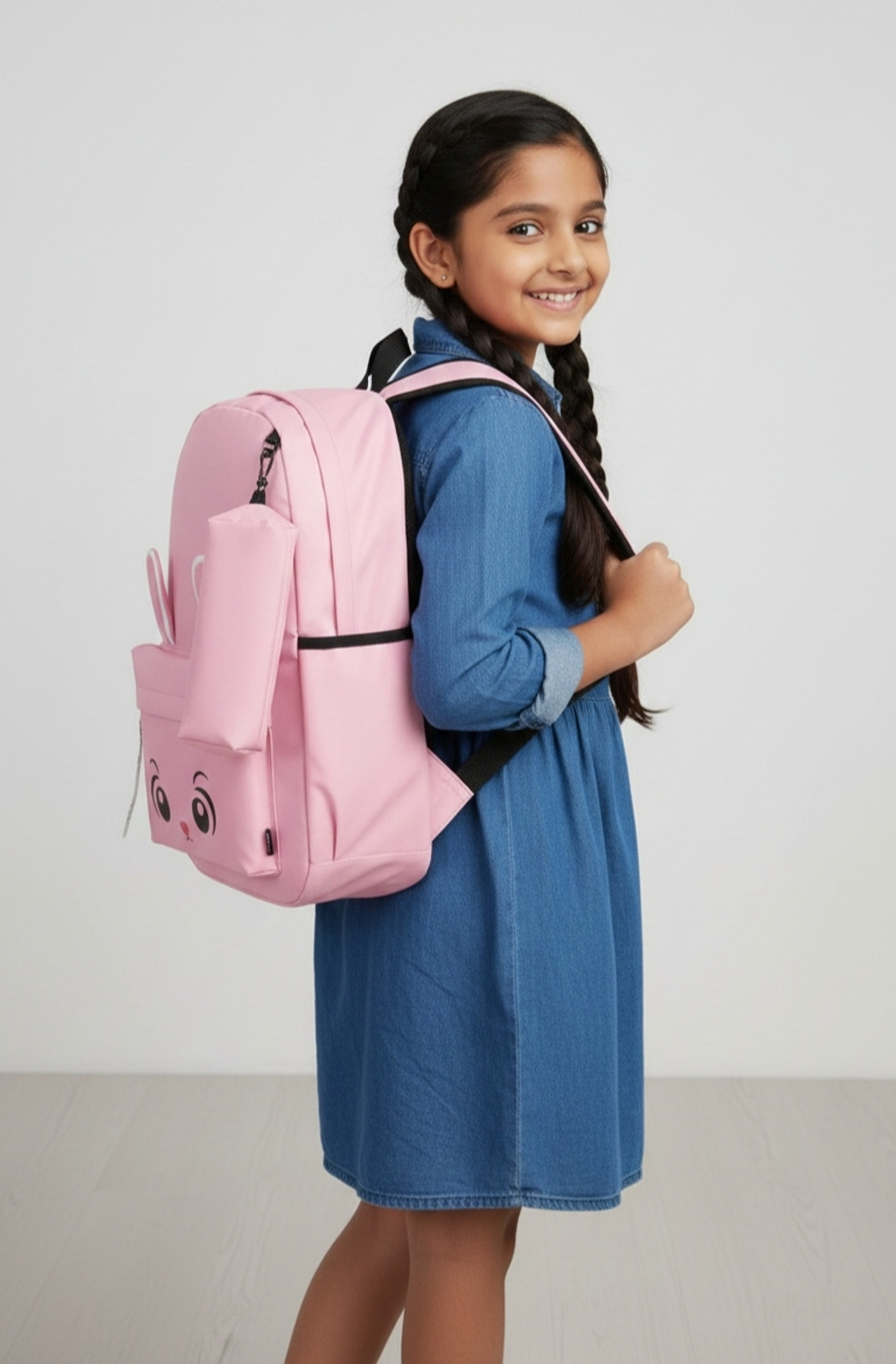 Image of Fashionlife Fancy Print Bunny Backpack For Girls 21 L Backpack