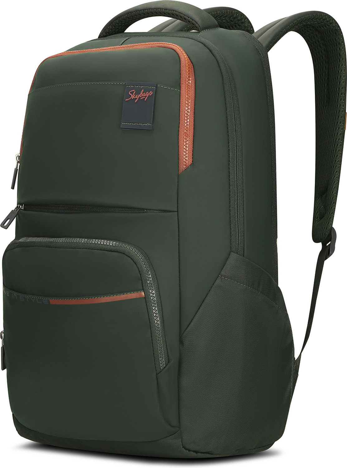 Image of SKYBAGS Elevate 17 inch Compatible Laptop Backpack with 3 Specious Compartments & Rain Cover 24 L Laptop Backpack