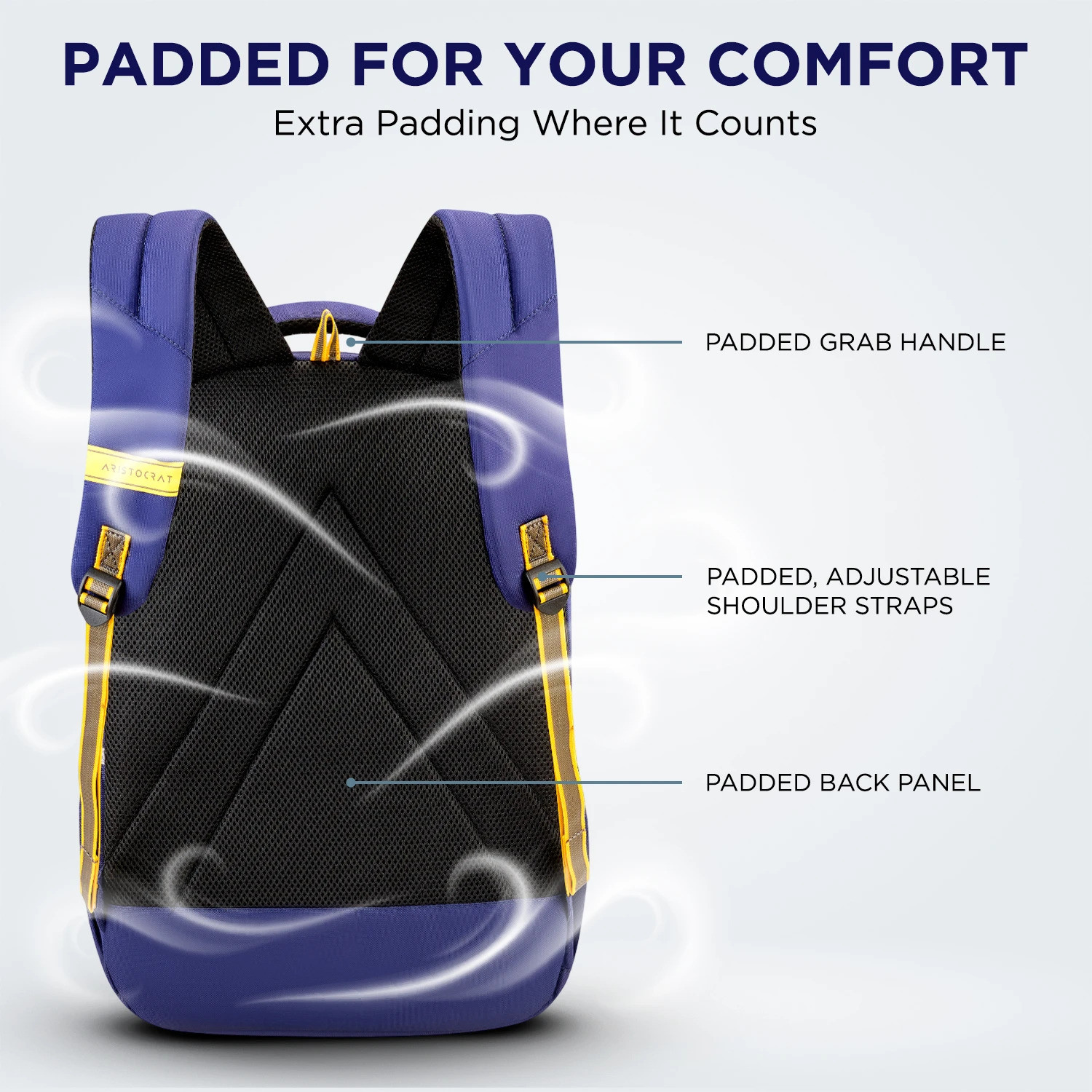 Image of ARISTOCRAT Edupack Casual Backpack for Boys & Girls with 3 Compartments, Side Bottle Pocket 45 L Backpack
