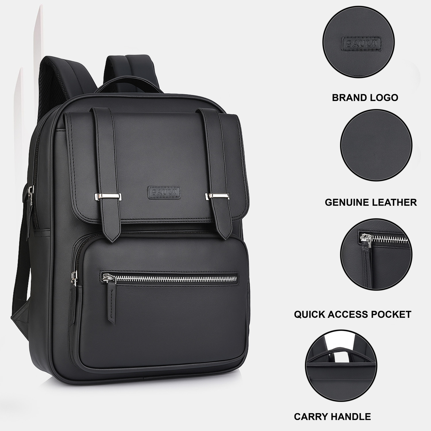 Image of SAULT Casual Laptop Travel Business College Office Backpack for Men & Women 35 L Trolley Laptop Backpack
