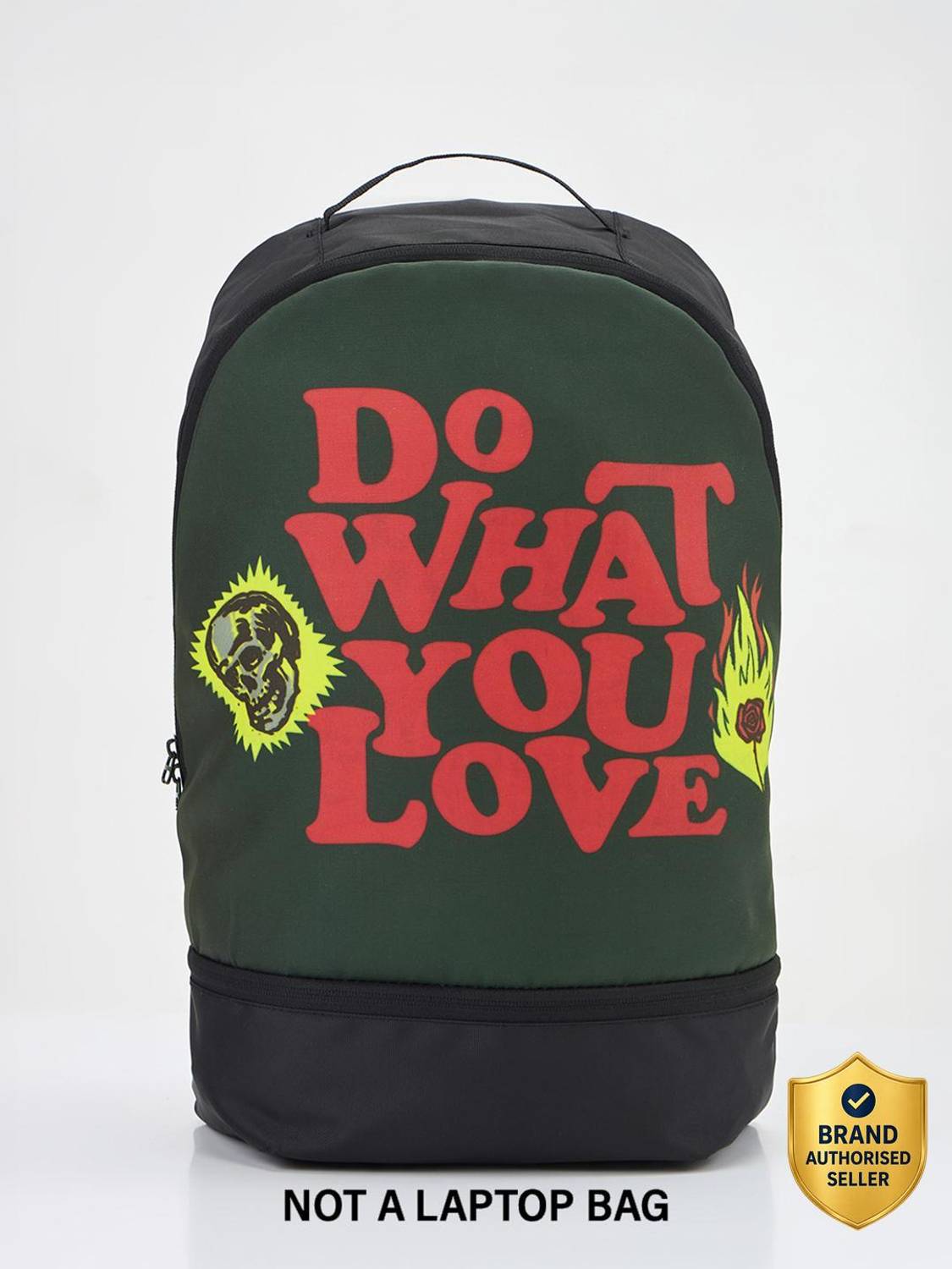 BEWAKOOF Unisex Black Printed 10 L Backpack