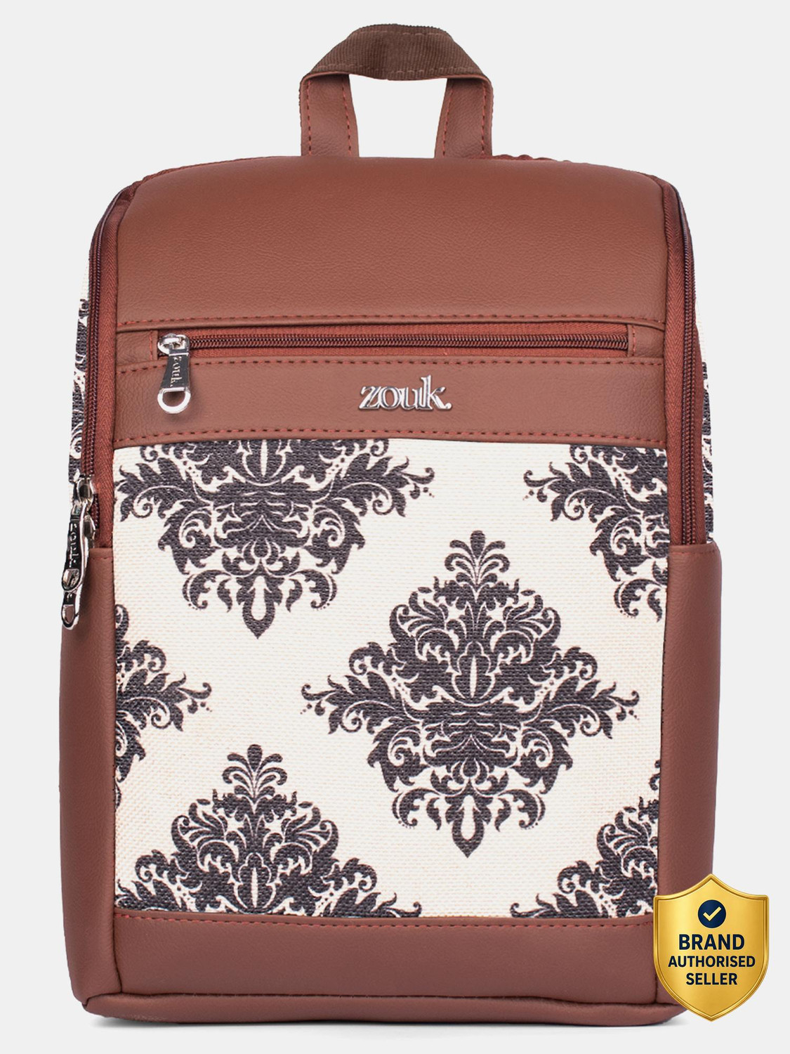 Image of ZOUK Mughal Motif Amalia Daypack 10.6 L Laptop Backpack