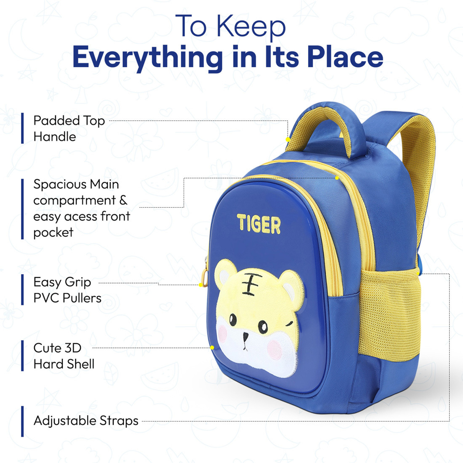 Image of Priority 14 inch Tiger Design School 16 L Backpack