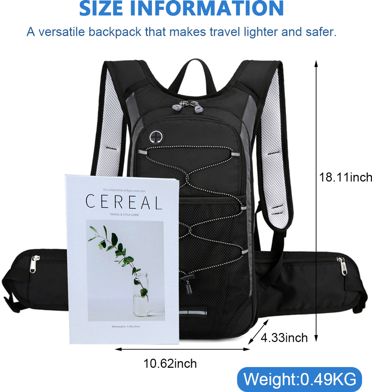Image of HASTHIP Hydration Backpack with 2L Hydration Bag for Hiking Cycling Hydration Pack