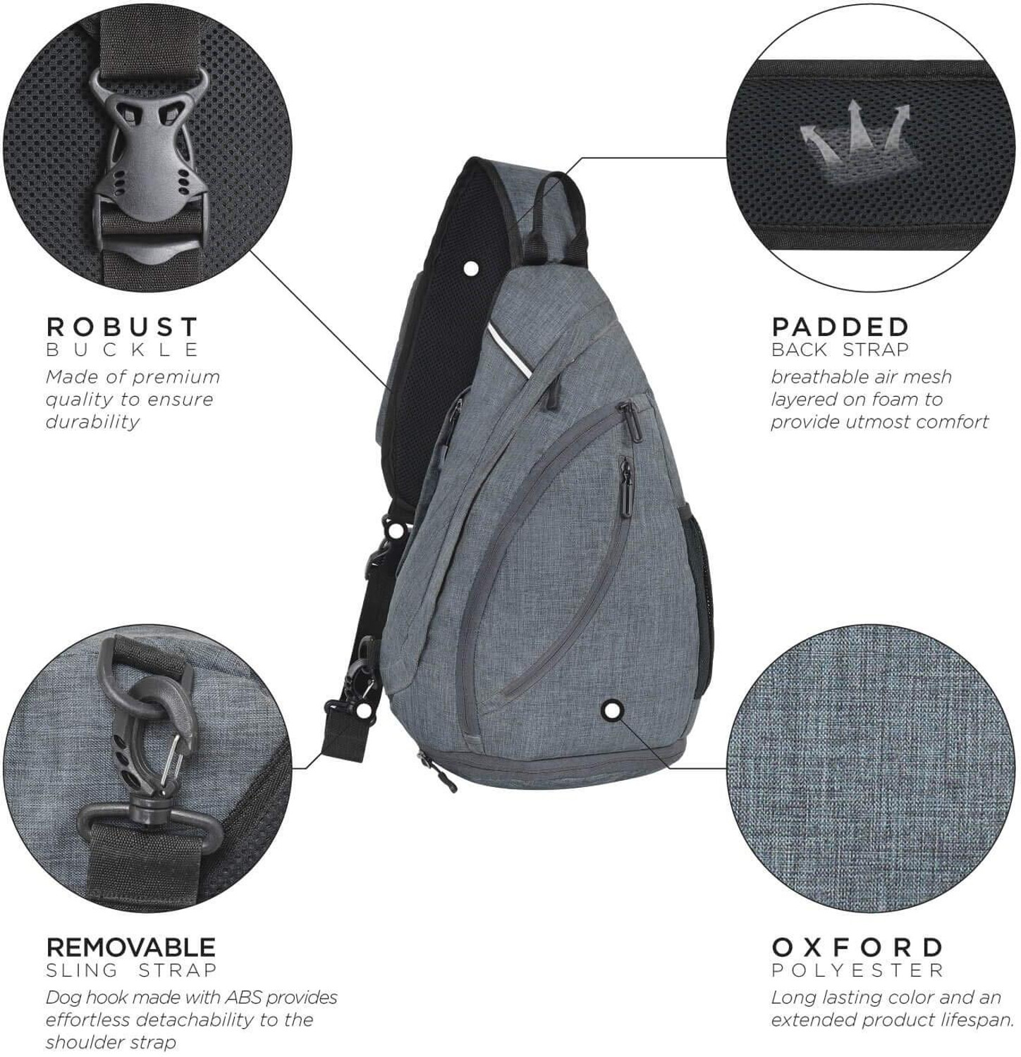 Image of FATMUG Crossbody Bagpack for Men, Women One Shoulder 20 L Backpack