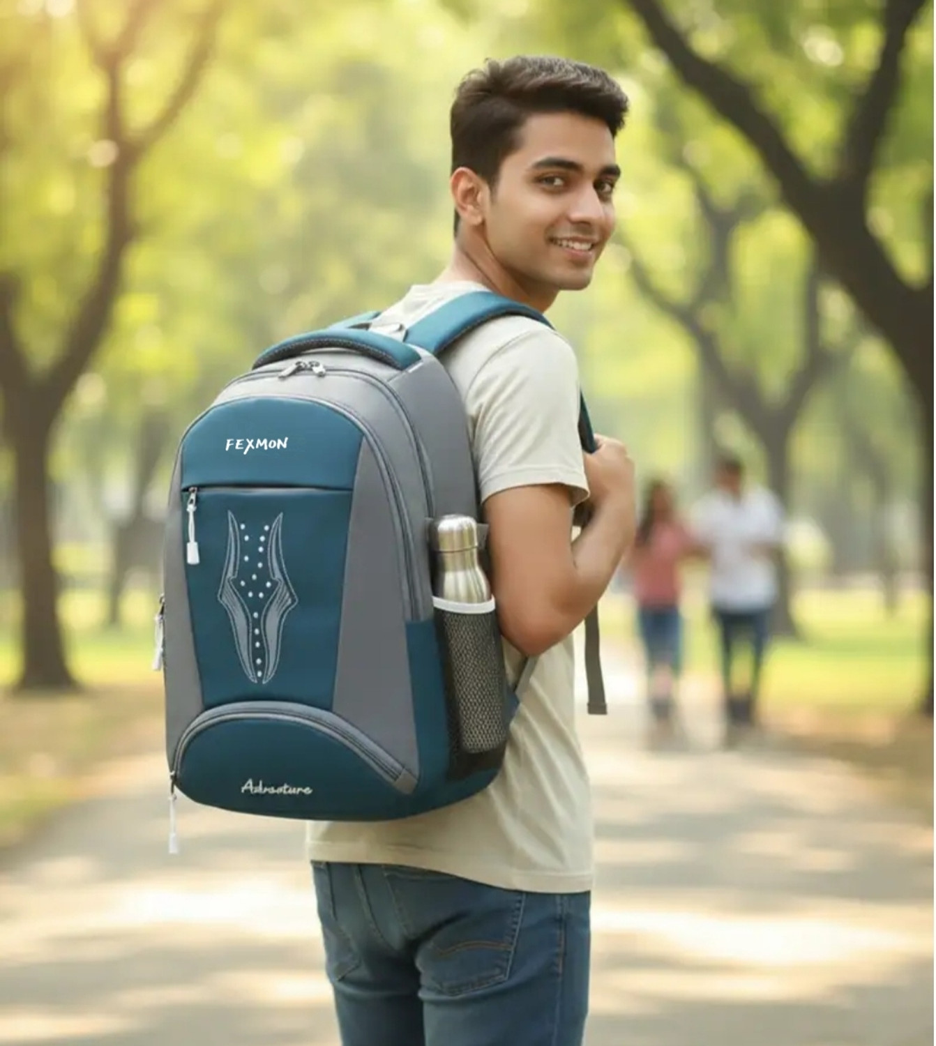 Image of FEXMON Multi-Use Water-Resistant Backpack for Daily Use College Office Study and Travel 25 L Laptop Backpack
