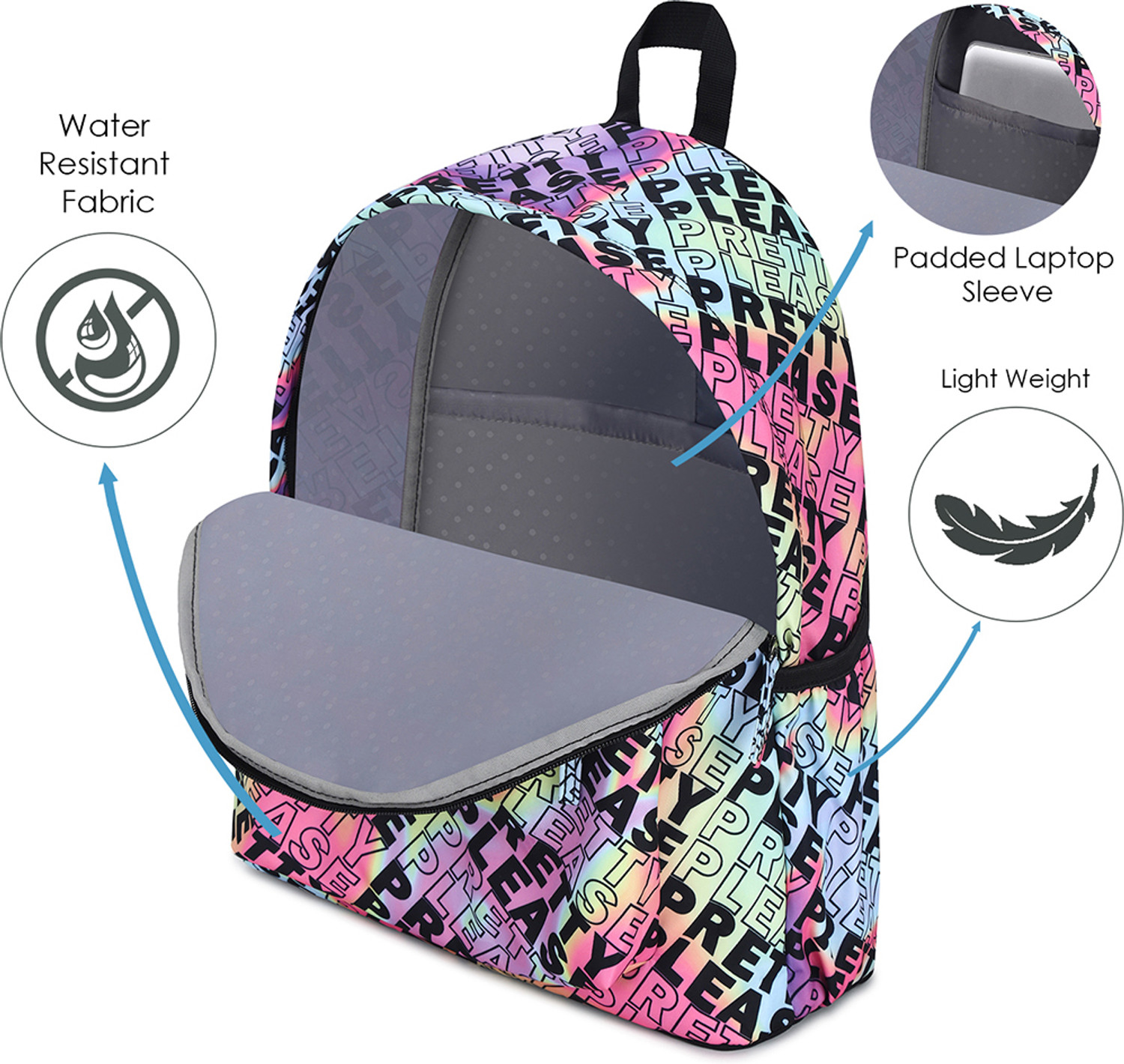 Image of Genie Pretty Laptop Backpacks for Women Stylish and Trendy College bags for girl 18 L Laptop Backpack