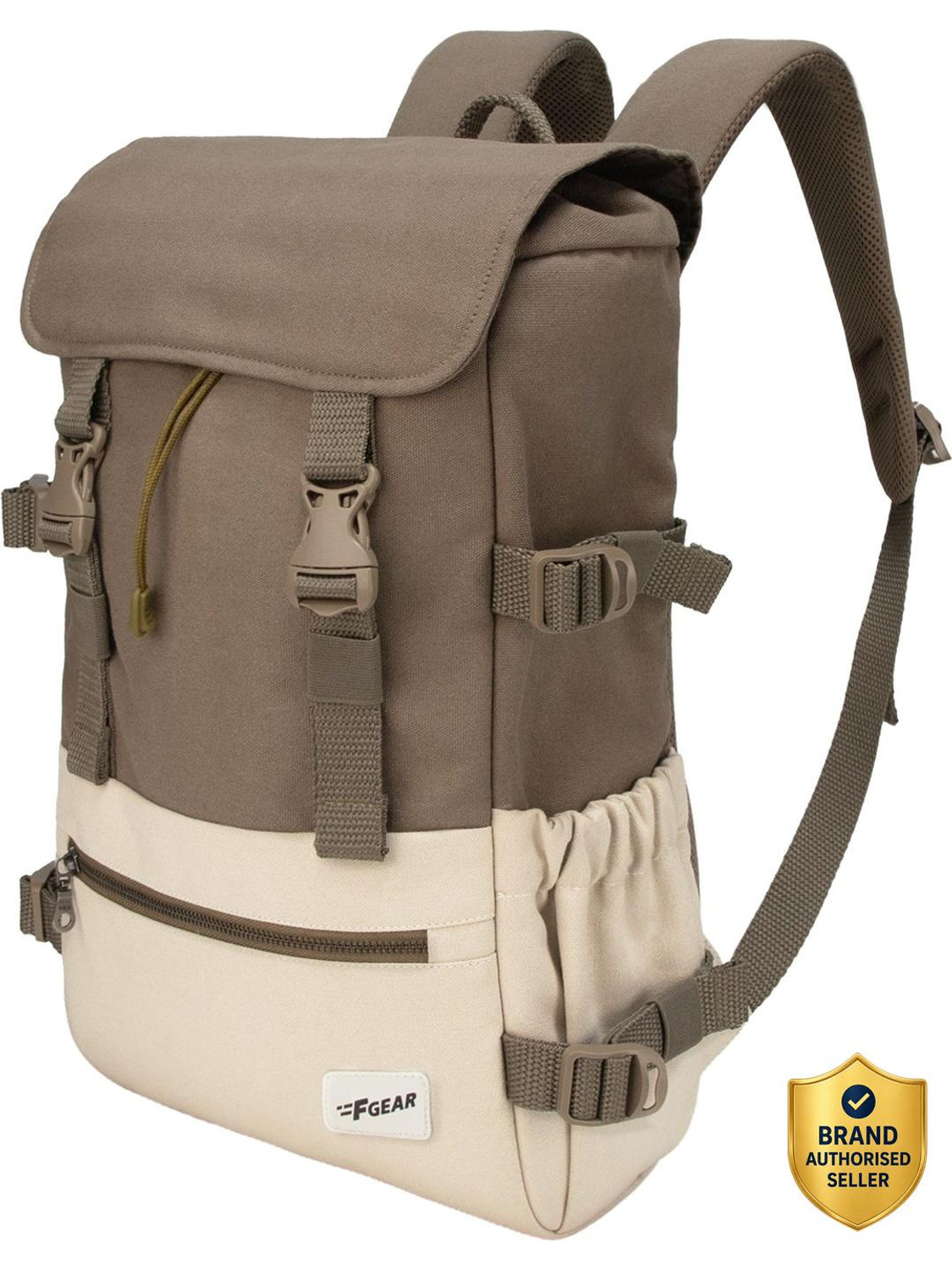 Image of F Gear Canyon 18L Premium Canvas Laptop Backpack|Water-Resistant|Office & College Bag 18 L Laptop Backpack