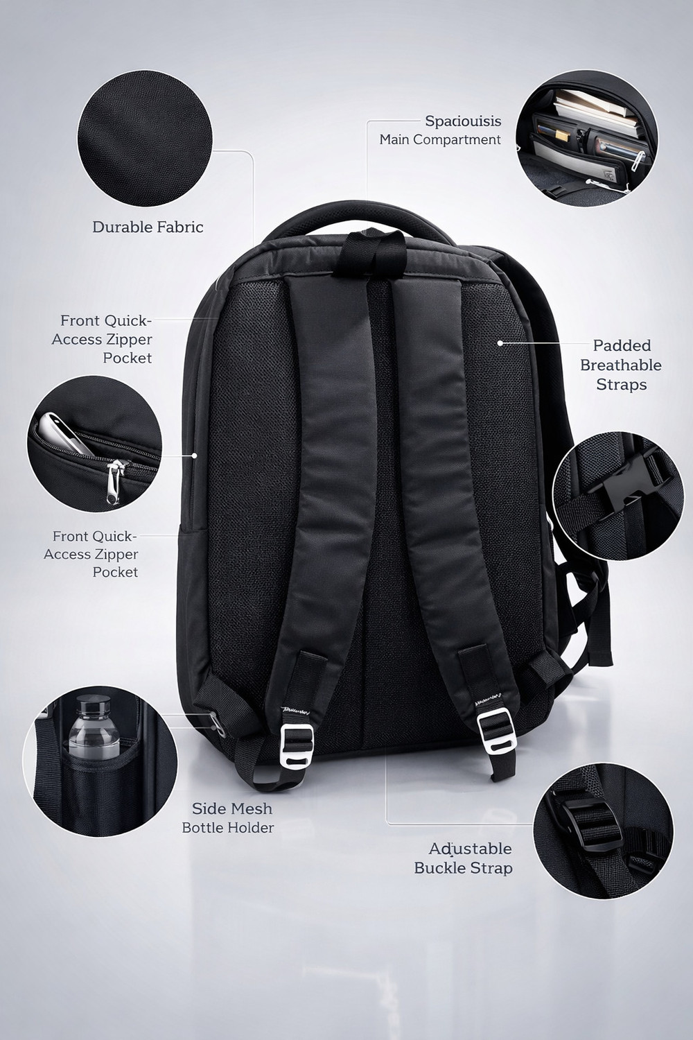 Image of HINEX BAGS Large 35 L Laptop Backpack men and women backpack for school bag bags for men 35 L Backpack