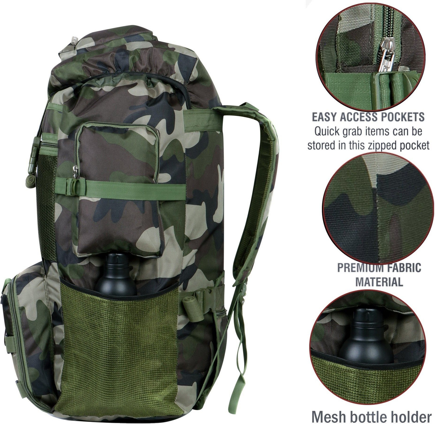 Image of hamy Waterproof High Quality Rucksack Bag For Men & Women 90 L Backpack