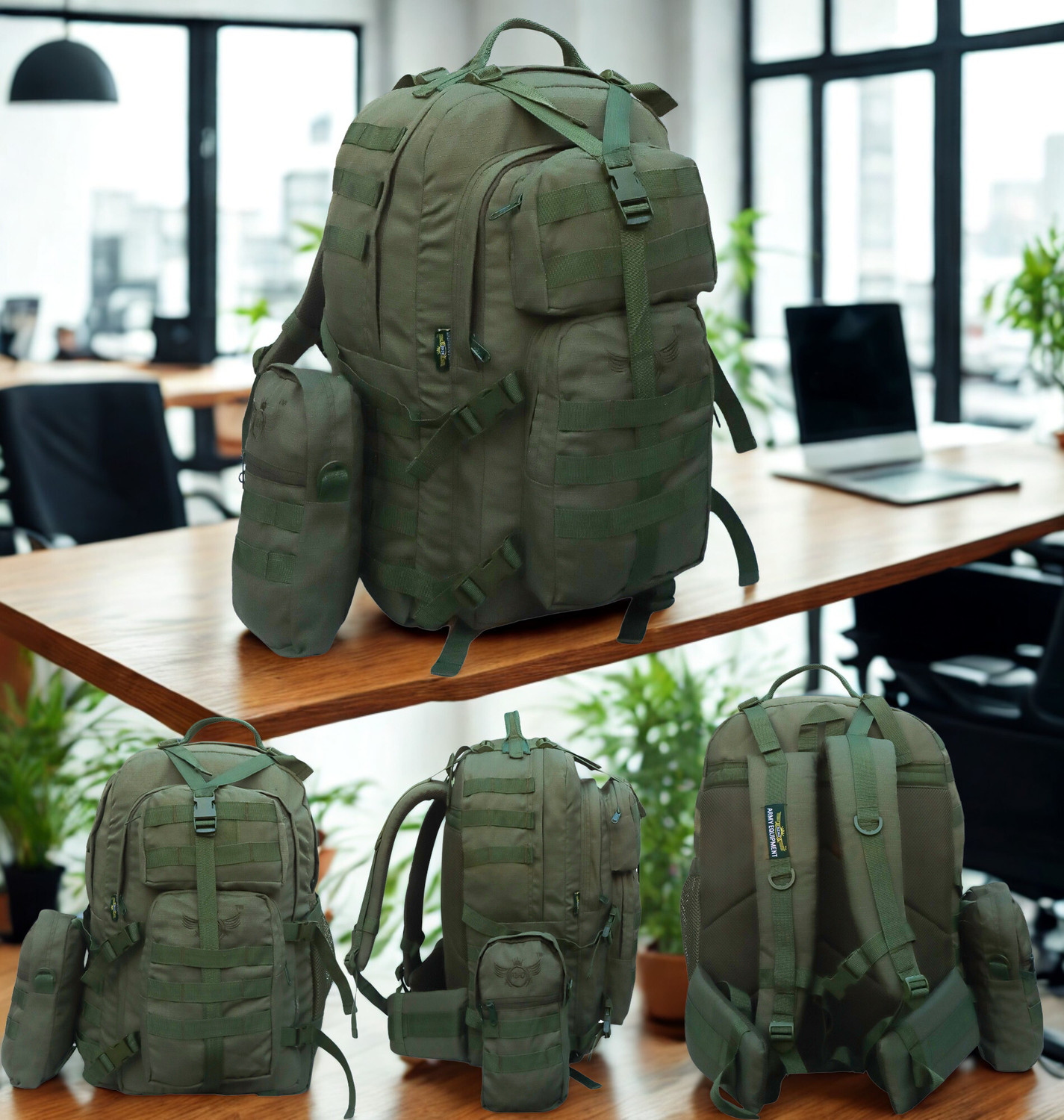 Image of AZAD Army Backpack WITH SLING BAG for casual USE with extra space 70 L Backpack