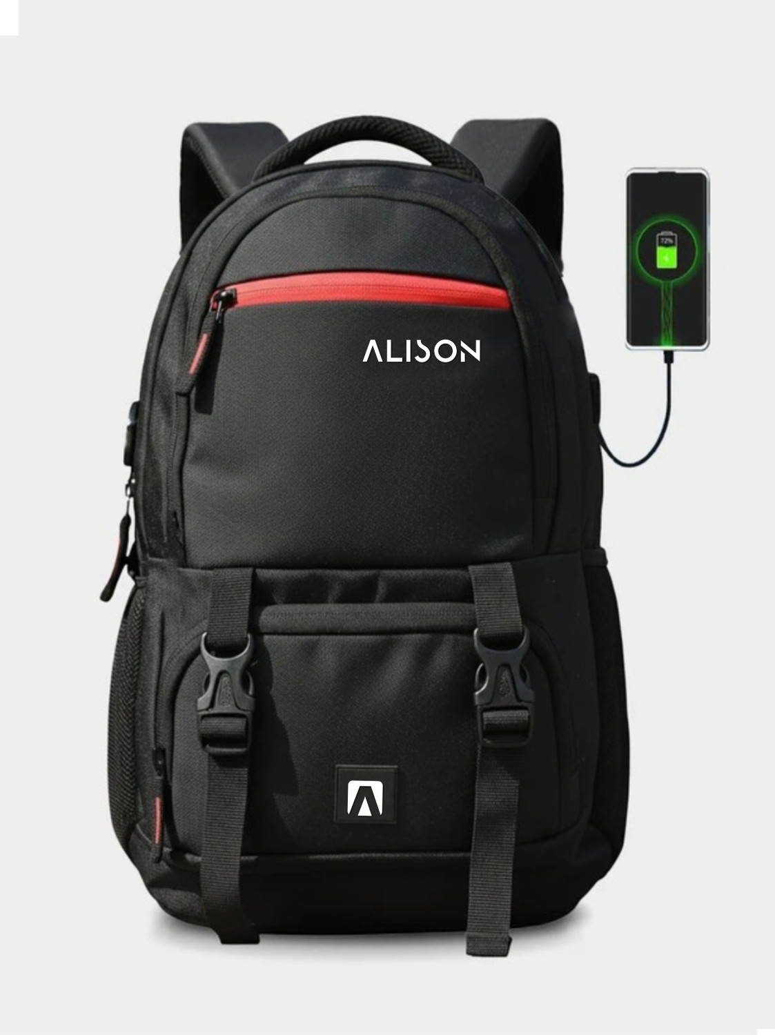Image of Alison Unisex With USB Port and Rain Cover 40 L Laptop Backpack