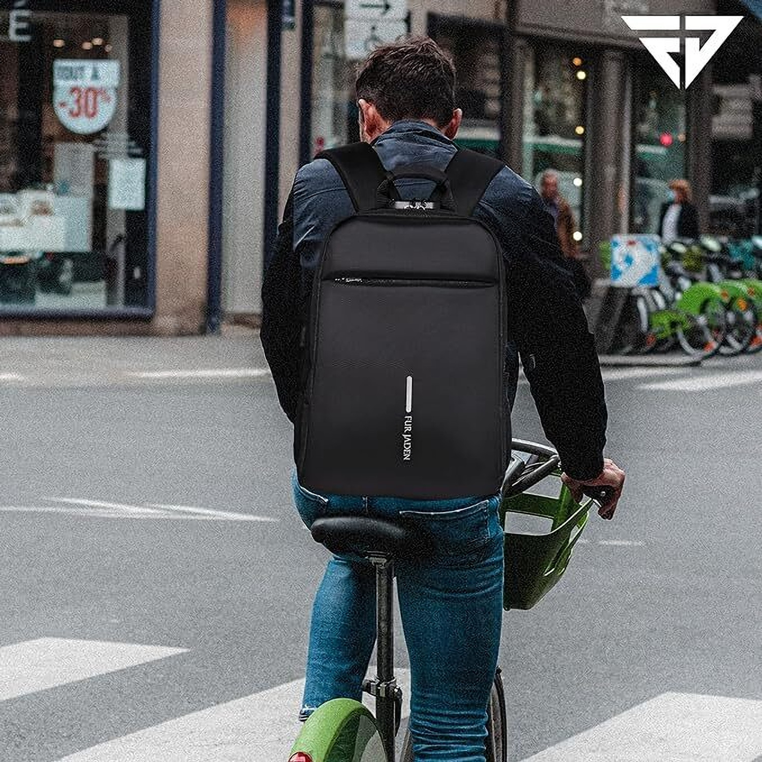 Image of FUR JADEN With Anti Theft Number Lock and USB Charging for Men Women 22 L Laptop Backpack
