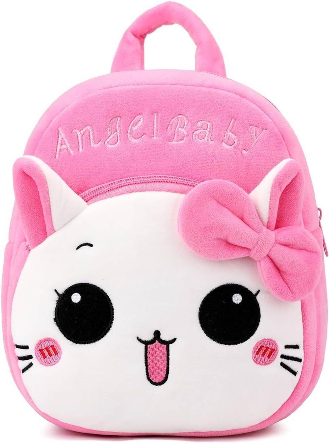 HappyChild Toddler Bag Plush Animal Cartoon Mini Bag for Baby Girl Boy 2-6 Years 10 L Backpack