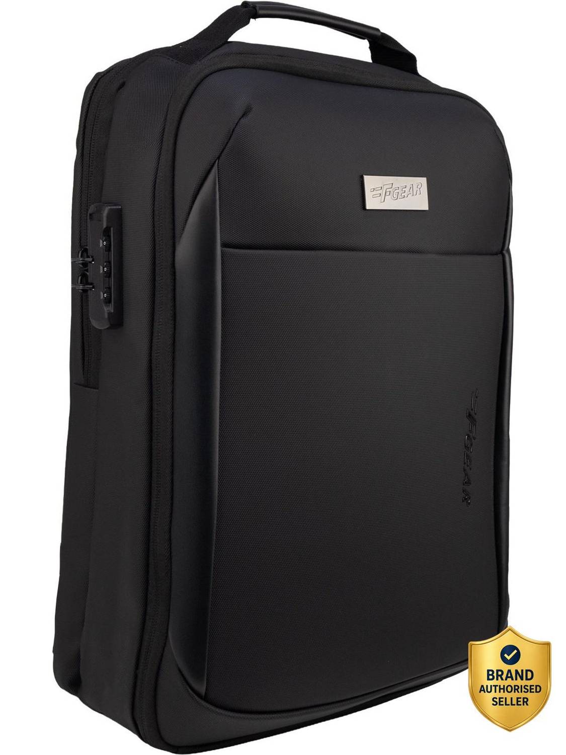 F Gear Medium 24 L Laptop Backpack Phoenyx 24L Black Anti-Theft Laptop Backpack | 17" Laptop, USB & Type-C (Black) deal from flipkart