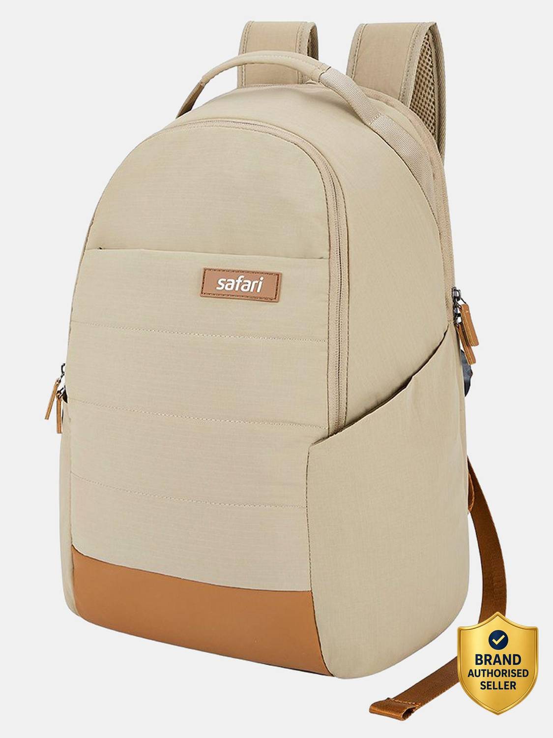 SAFARI Dormio 24L Laptop Backpack Beige - Image 1