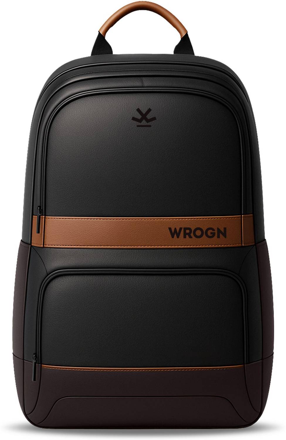 WROGN Classic Anti Theft Faux Leather 30L Laptop Backpack for Men