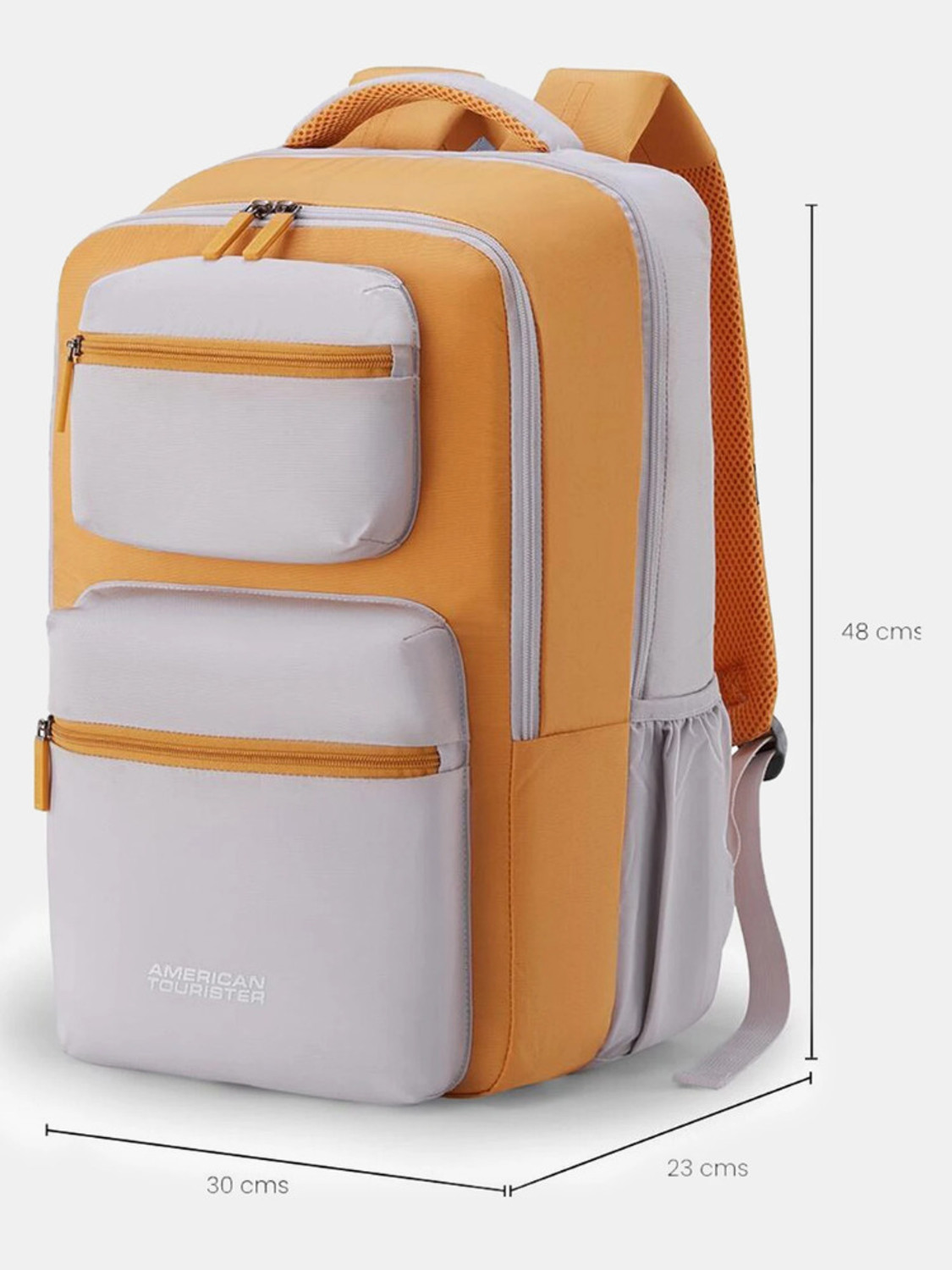 Image of AMERICAN TOURISTER Large 33 L Laptop Backpack Sigma 3.0 Style 02, Unisex Office Laptop Backpack with Front Organizer (Yellow)