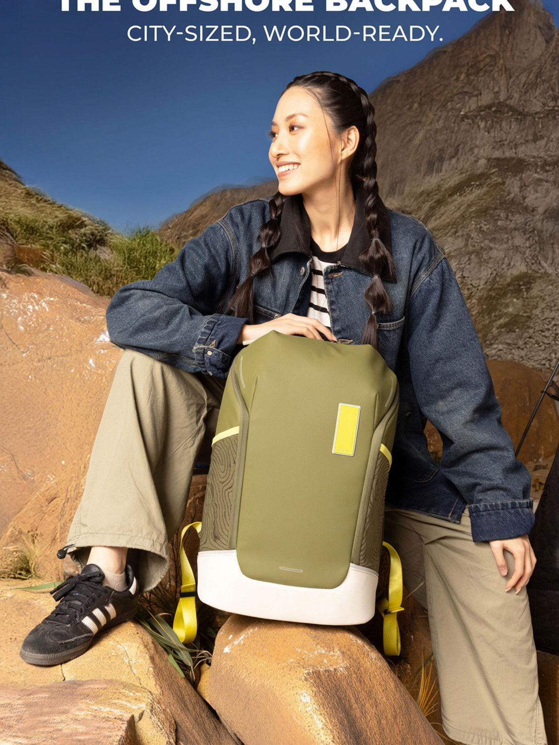 Image of Mokobara Medium 28 L Laptop Backpack The Offshore Backpack (Green)