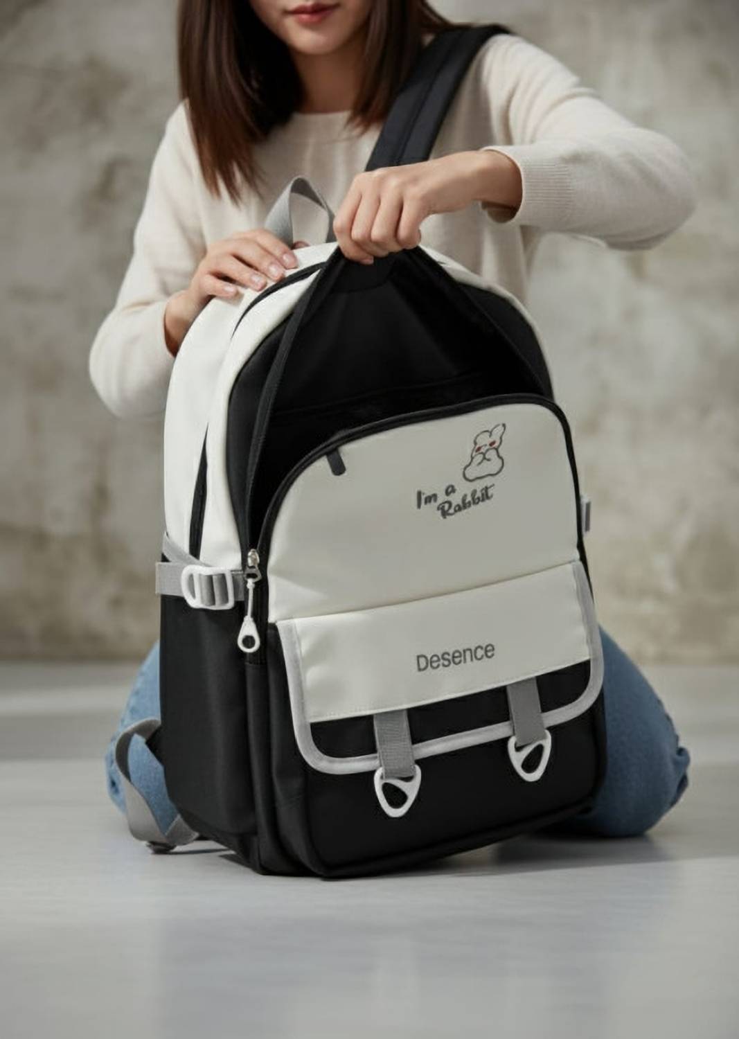 Rajput Black Laptop Backpack for Students - Image 4