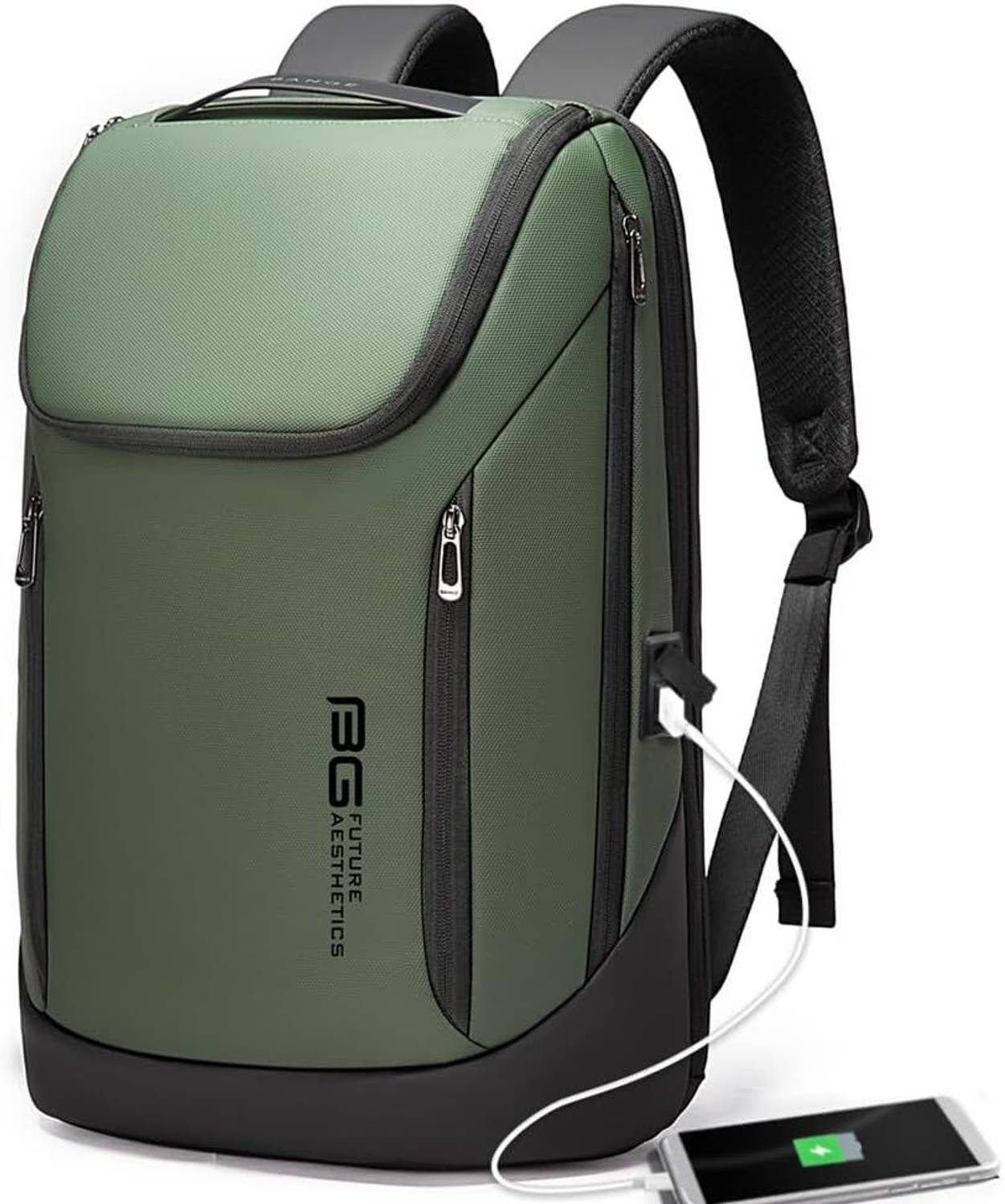 BANGE Smart Backpack Water-Resistant fit 15.6 Inch Laptop Backpack with USB Charging 30 L Laptop Backpack