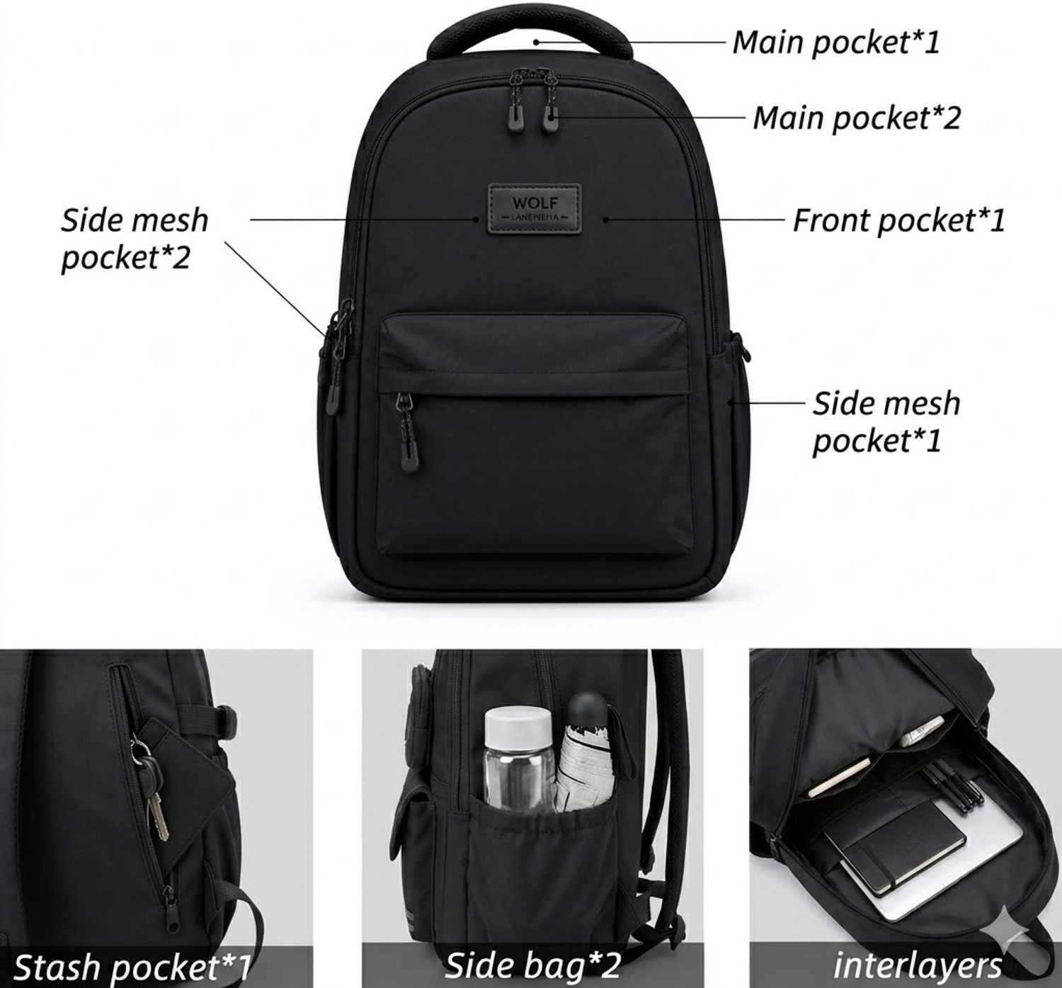 Image of WALSON Trendy Kawaii Backpack For College or School Backpack | Standard Backpack 30 L Backpack