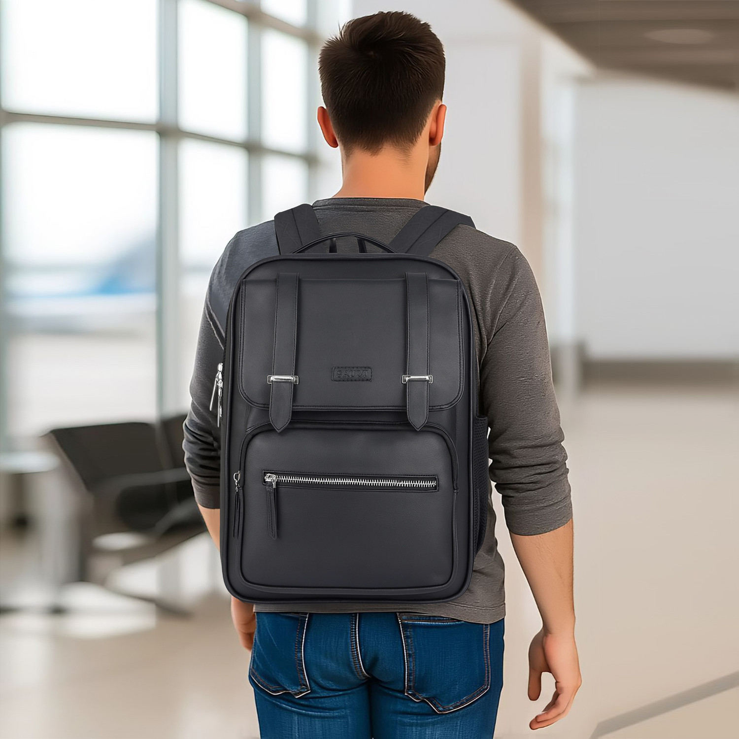 Image of SAULT Casual Laptop Travel Business College Office Backpack for Men & Women 35 L Trolley Laptop Backpack