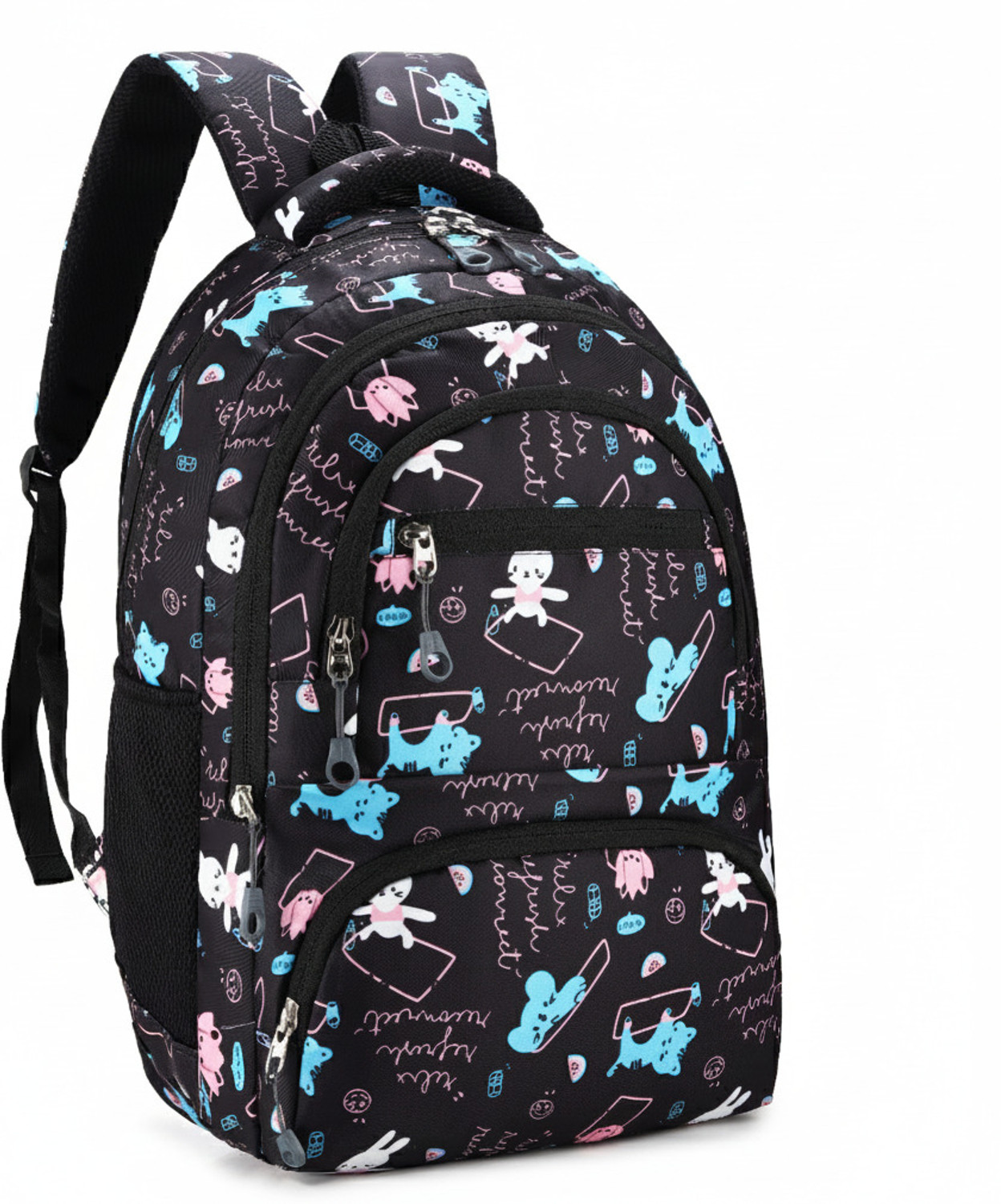 Image of Conceptsall School Bag For Girls Black Age 8-17 School Bag - Big Size School Bags 30 L Backpack