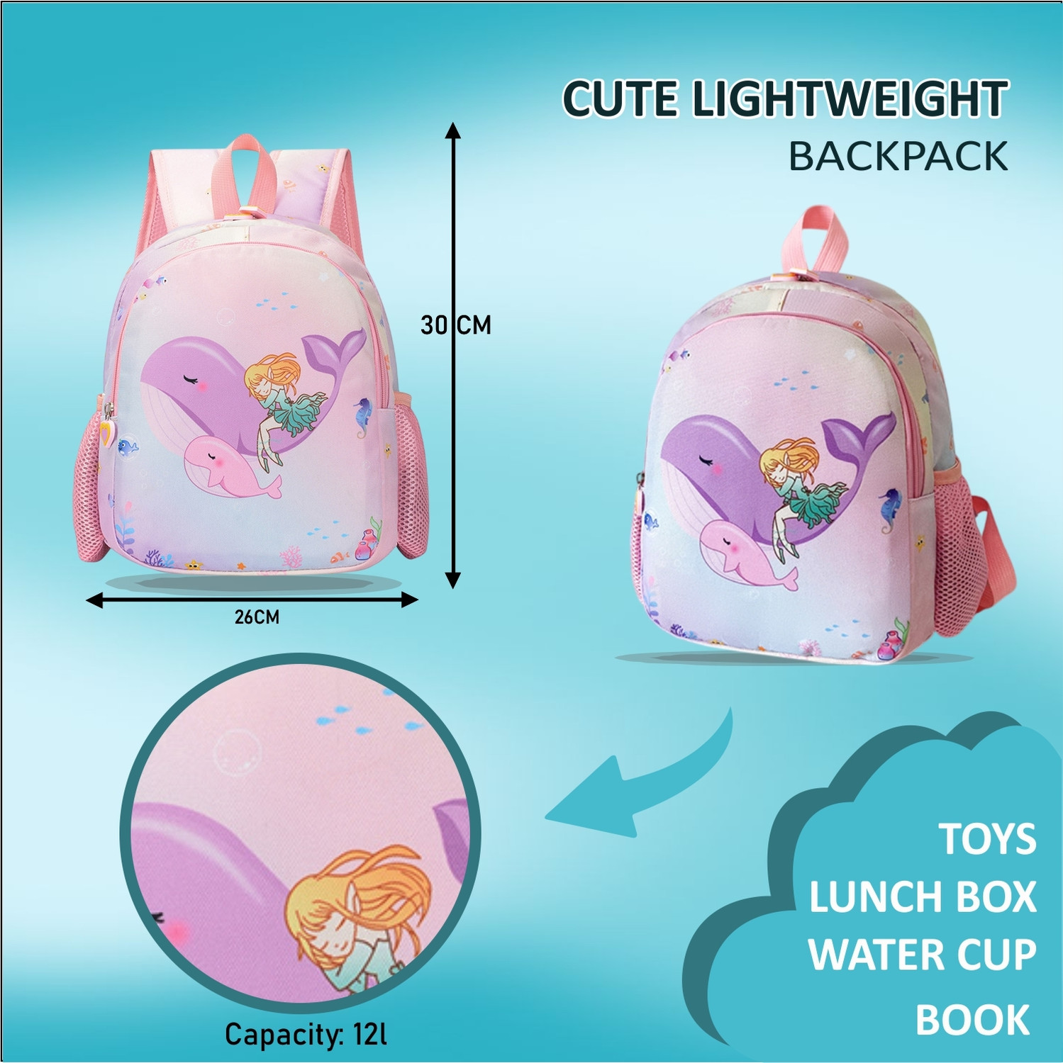 Image of Tinytot School Bag Nursery Preschool Play School Kids Bag for 2 to 5 year Child 12 L Backpack