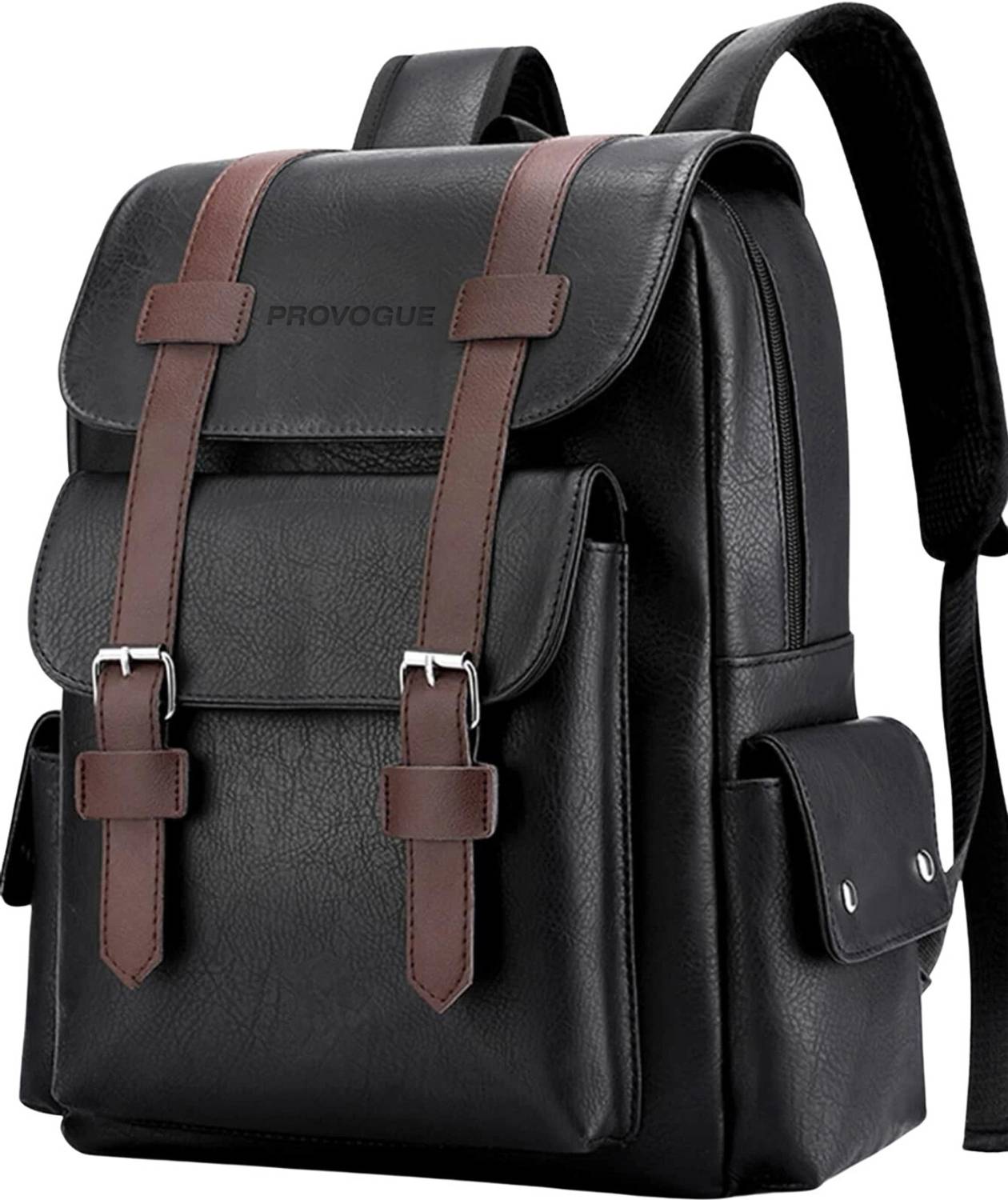 PROVOGUE Casual Business Laptop Backpack, PU Leather, 12L - Image 2