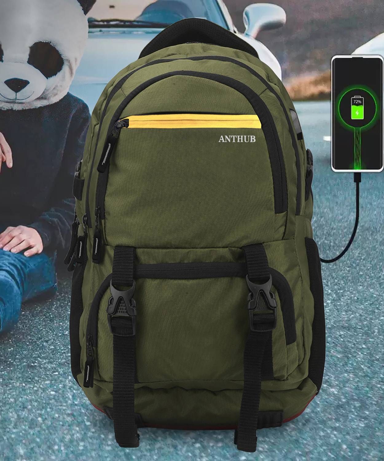 ANTHUB Laptop Backpack 40 L Backpack