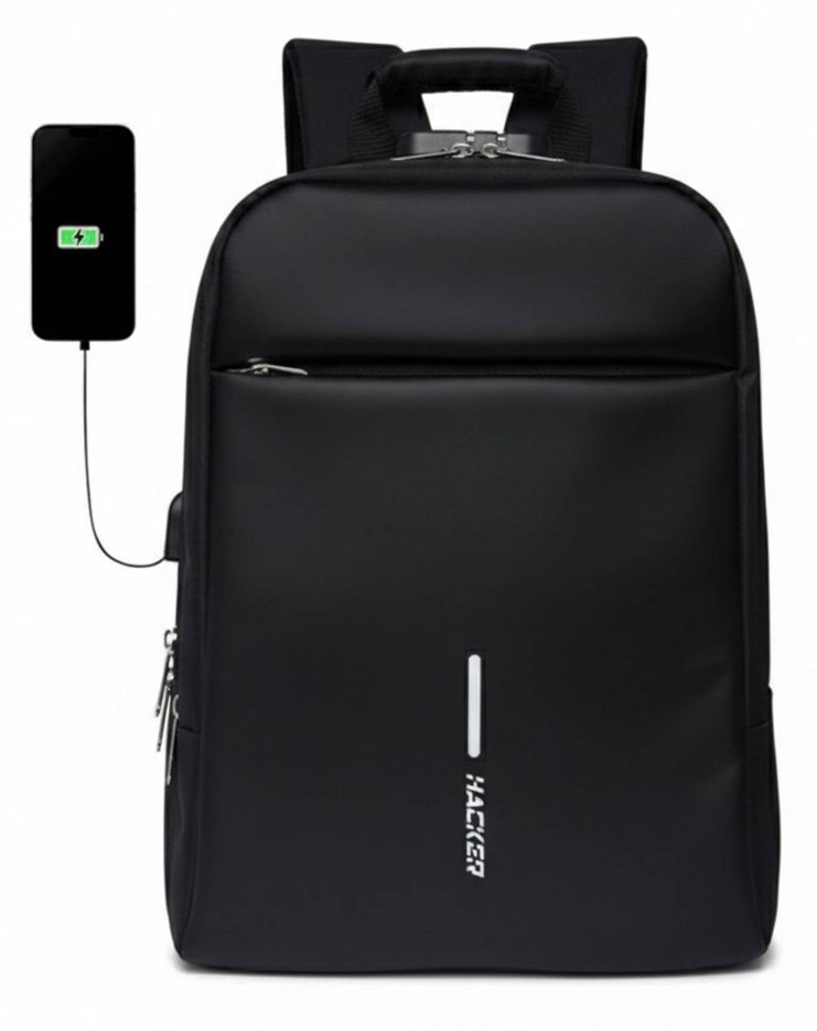 Hacker 50L Laptop Backpack with USB Charging - Image 1