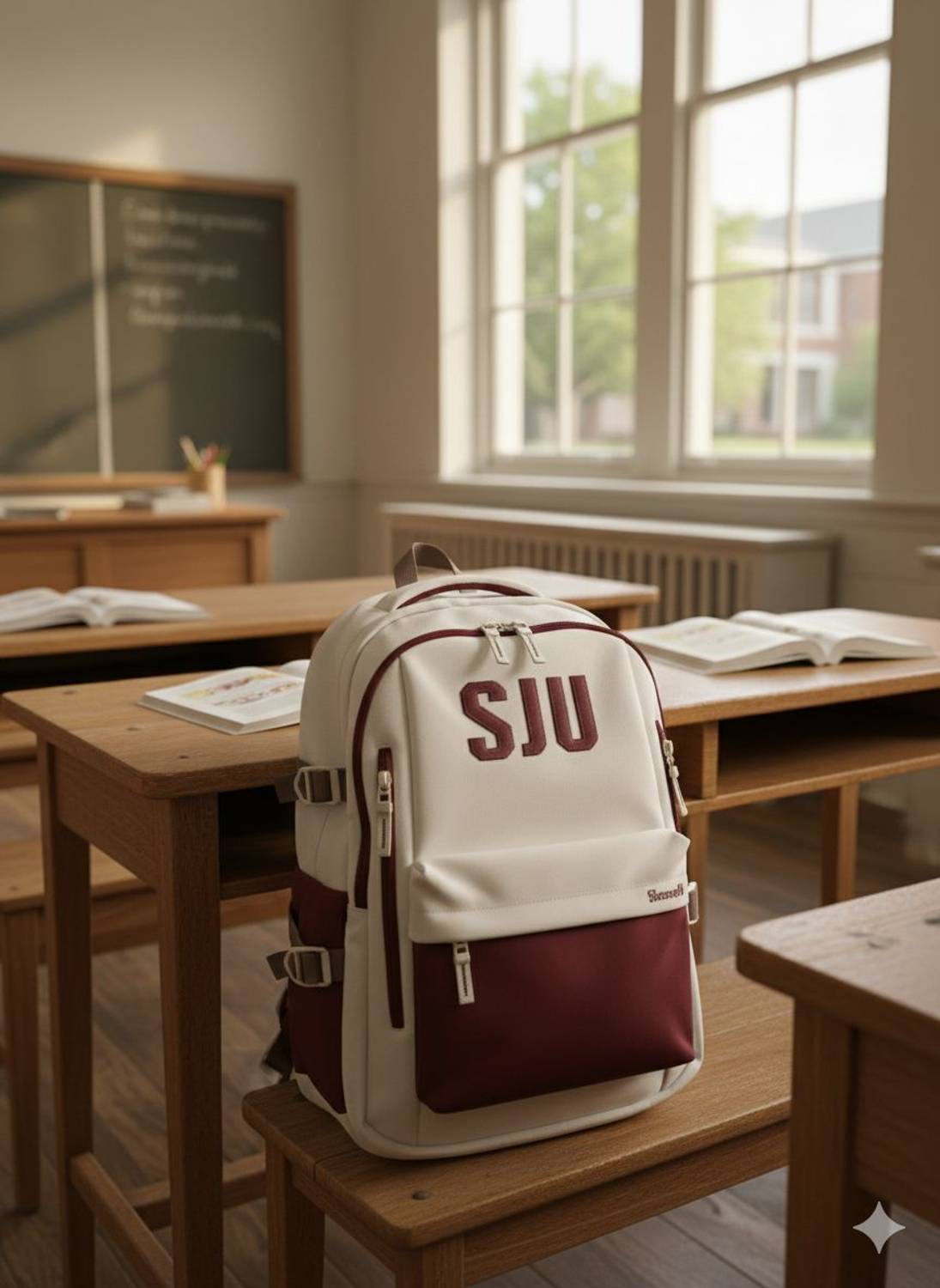 MONVELLI Campus Carry Red Waterproof School Bag - Image 3