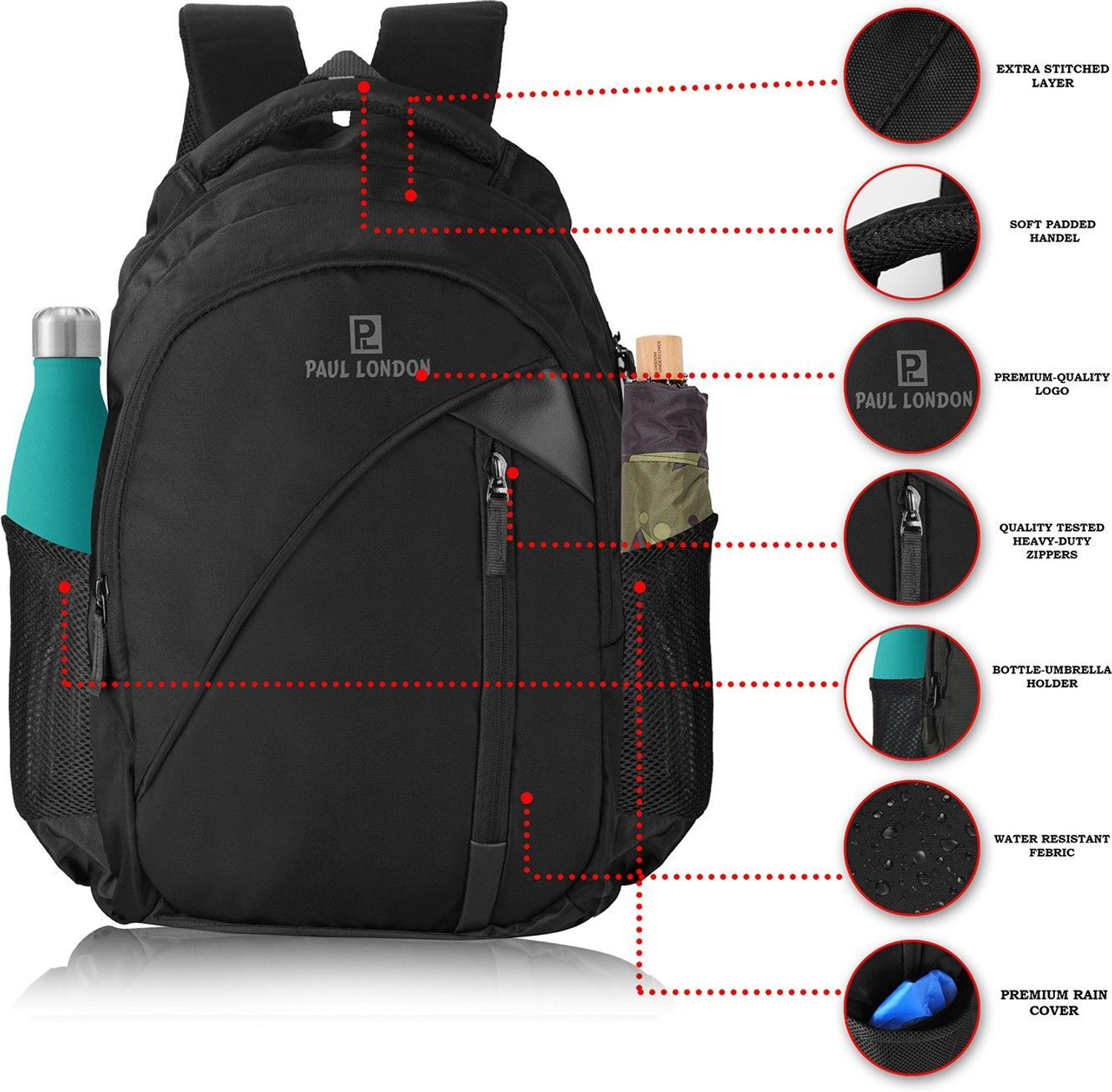 Image of Paul London Xtreme 37 L Laptop Backpack