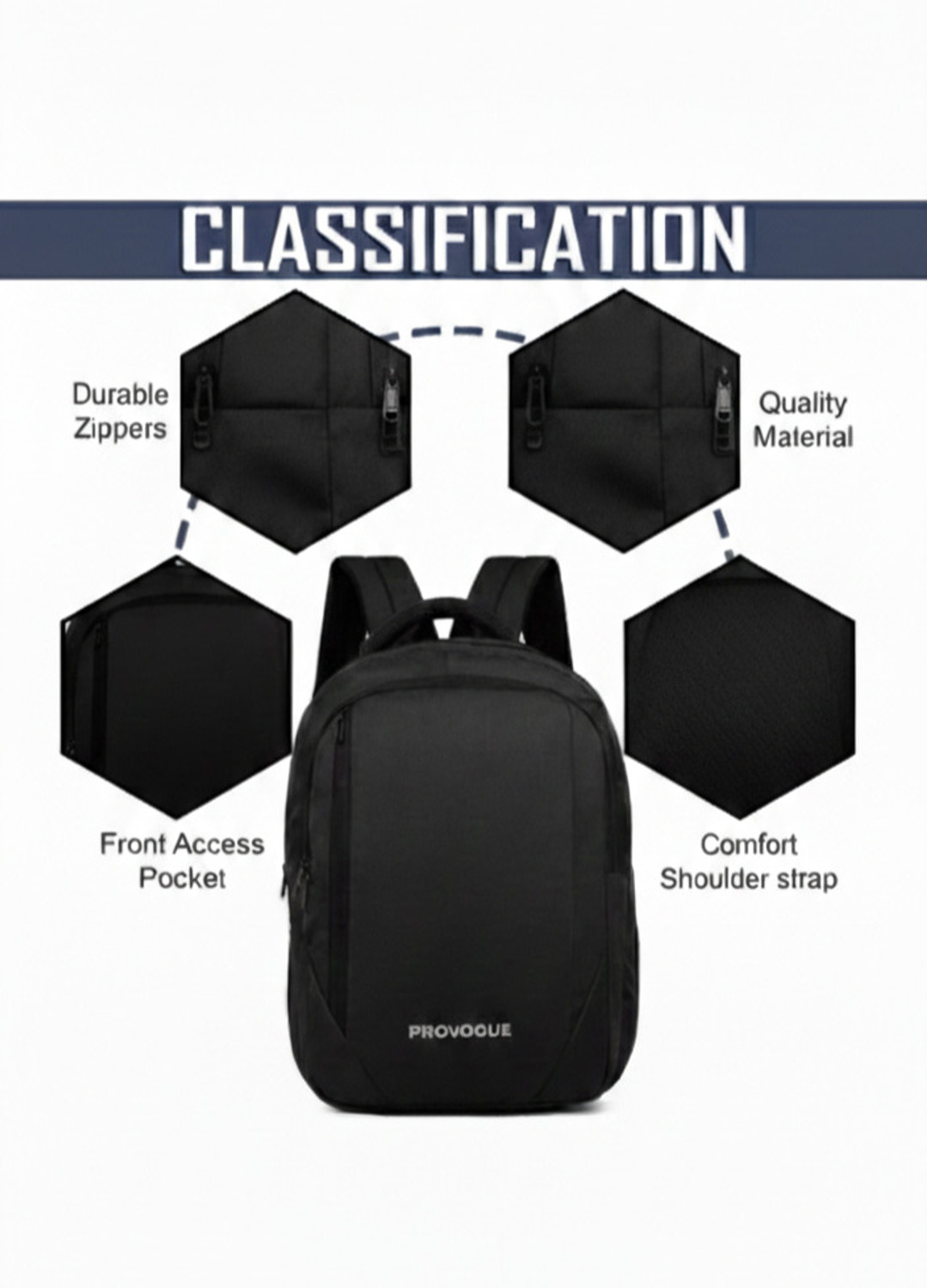 Image of PROVOGUE Spacious Unisex 36 L Laptop Backpack