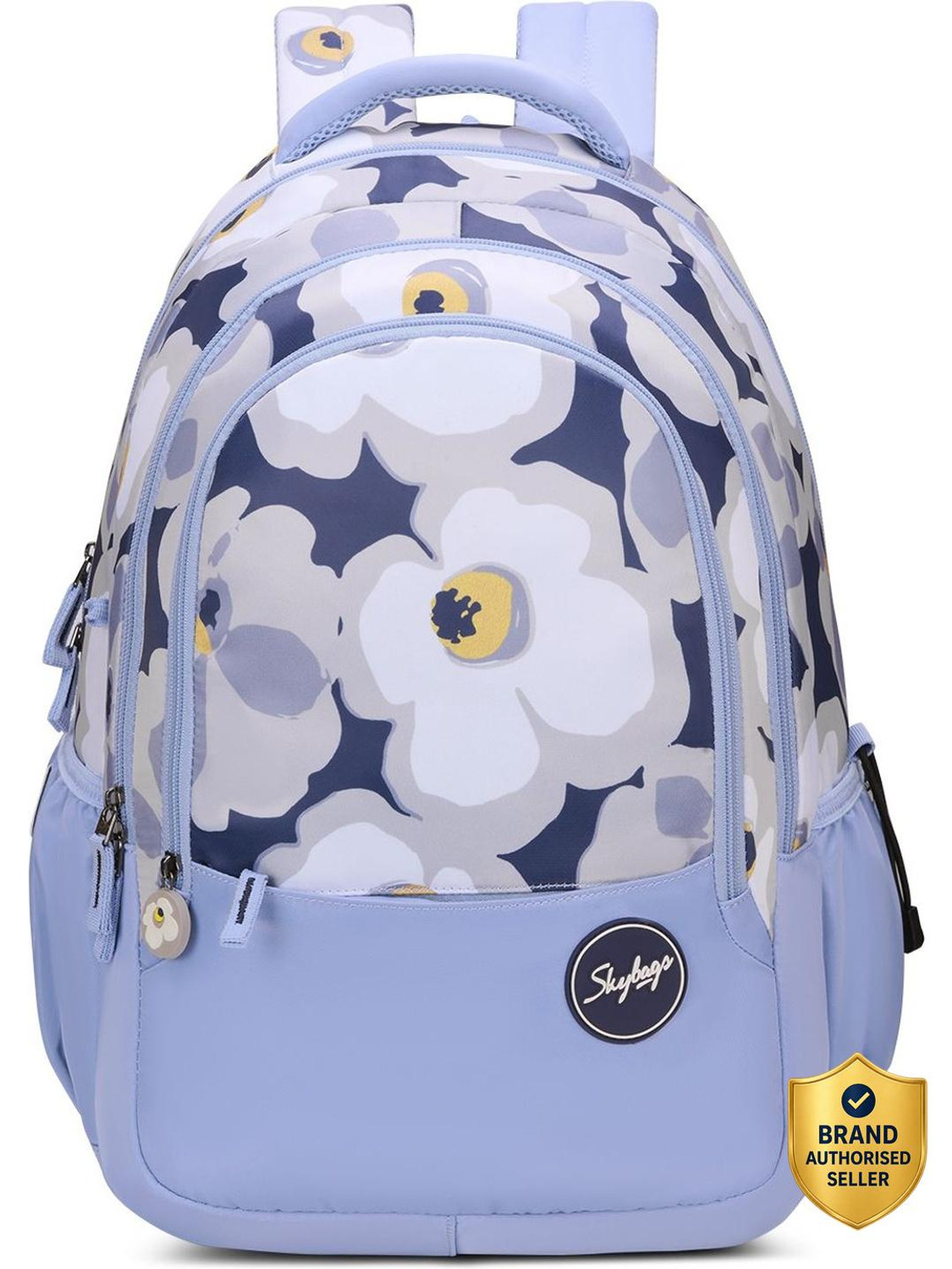 Image of SKYBAGS Stella School Backpack for Girls with 3 Compartments & Detachable Happy Pouch 37 L Backpack