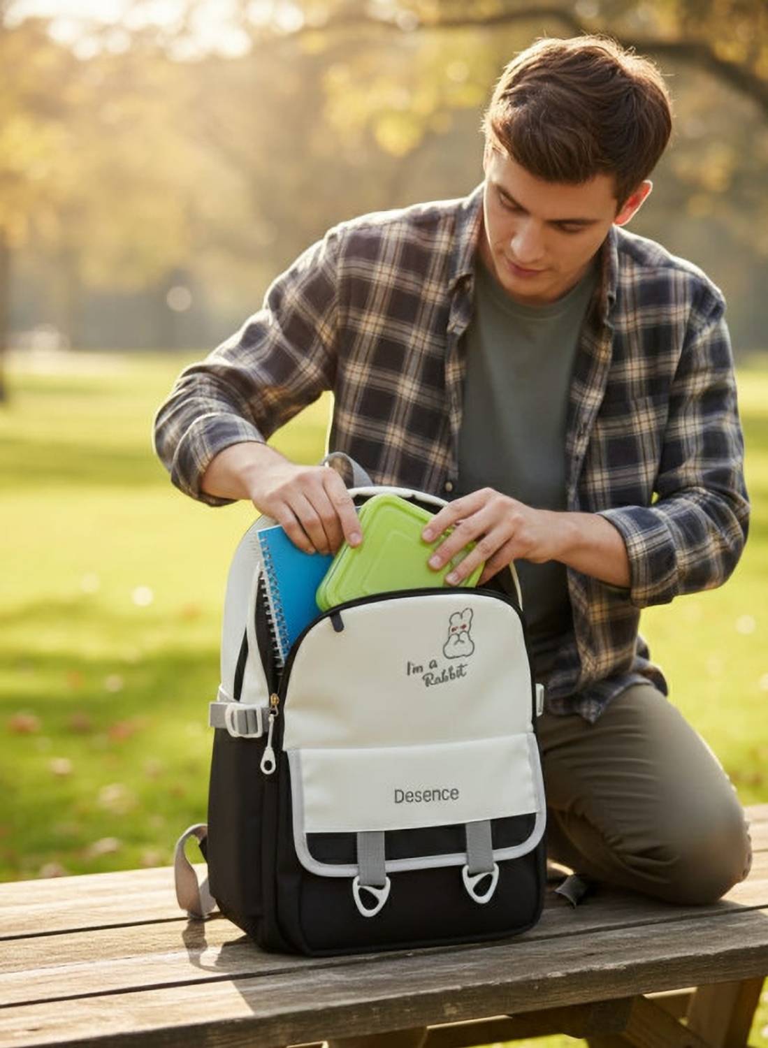 Rajput Black Laptop Backpack for Students - Image 2