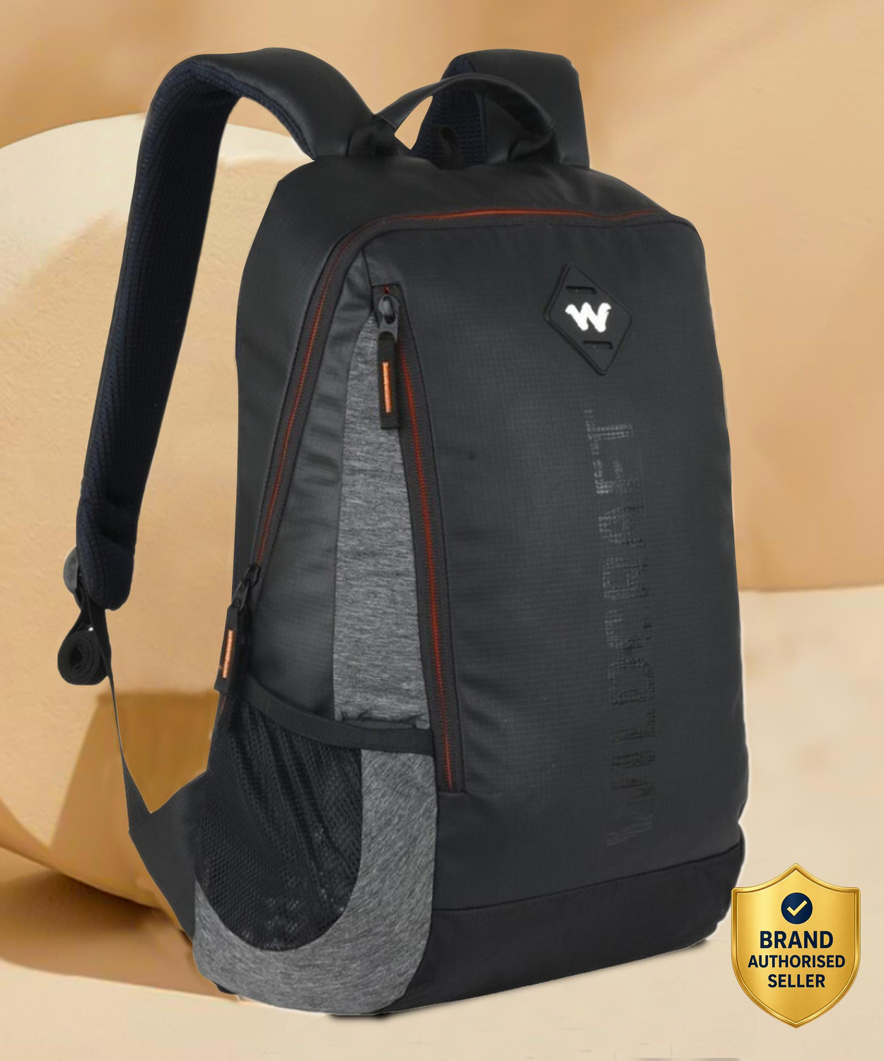 Image of Wildcraft Medium 24 L Laptop Backpack Streak Plus (Black)