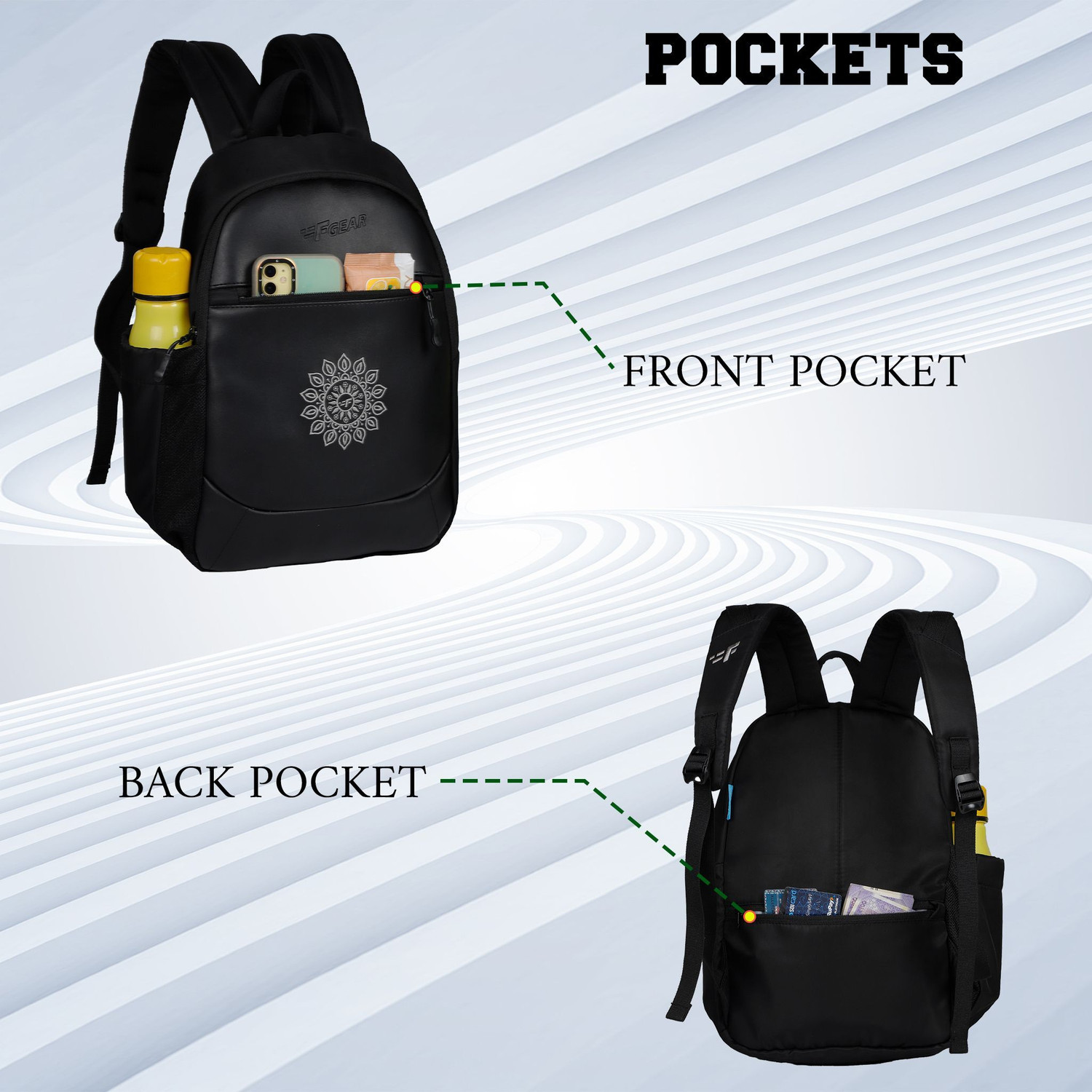 Image of F Gear Denali Black 10 L Backpack