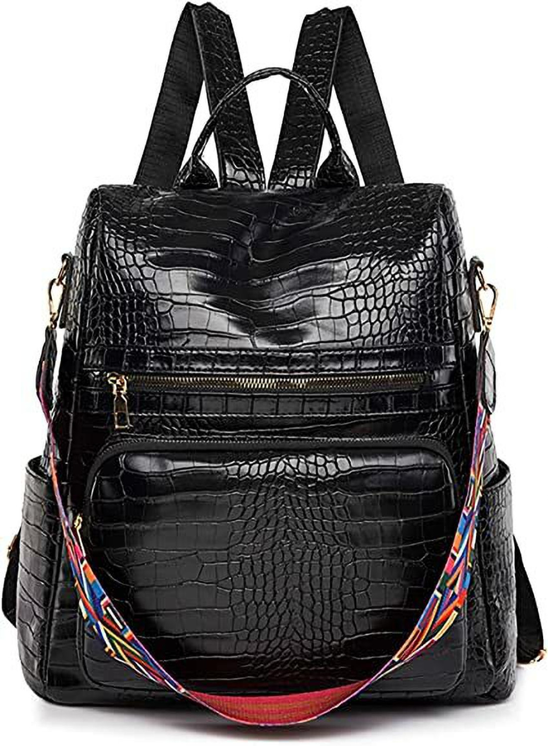 Image of DGee DGEE DG 015-BLACK-BIG-CROCO 25 L Backpack