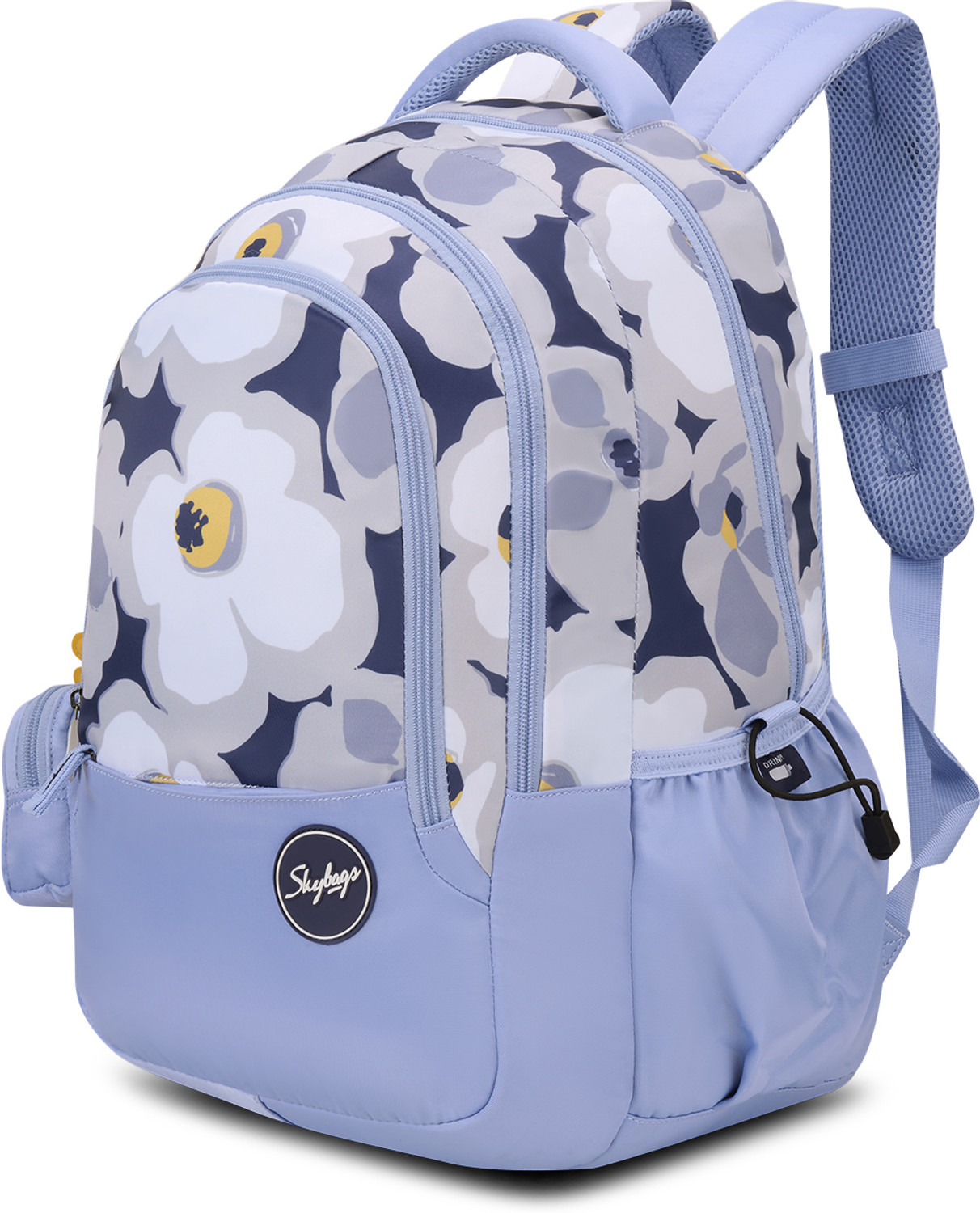 Image of SKYBAGS Stella School Backpack for Girls with 3 Compartments & Detachable Happy Pouch 37 L Backpack