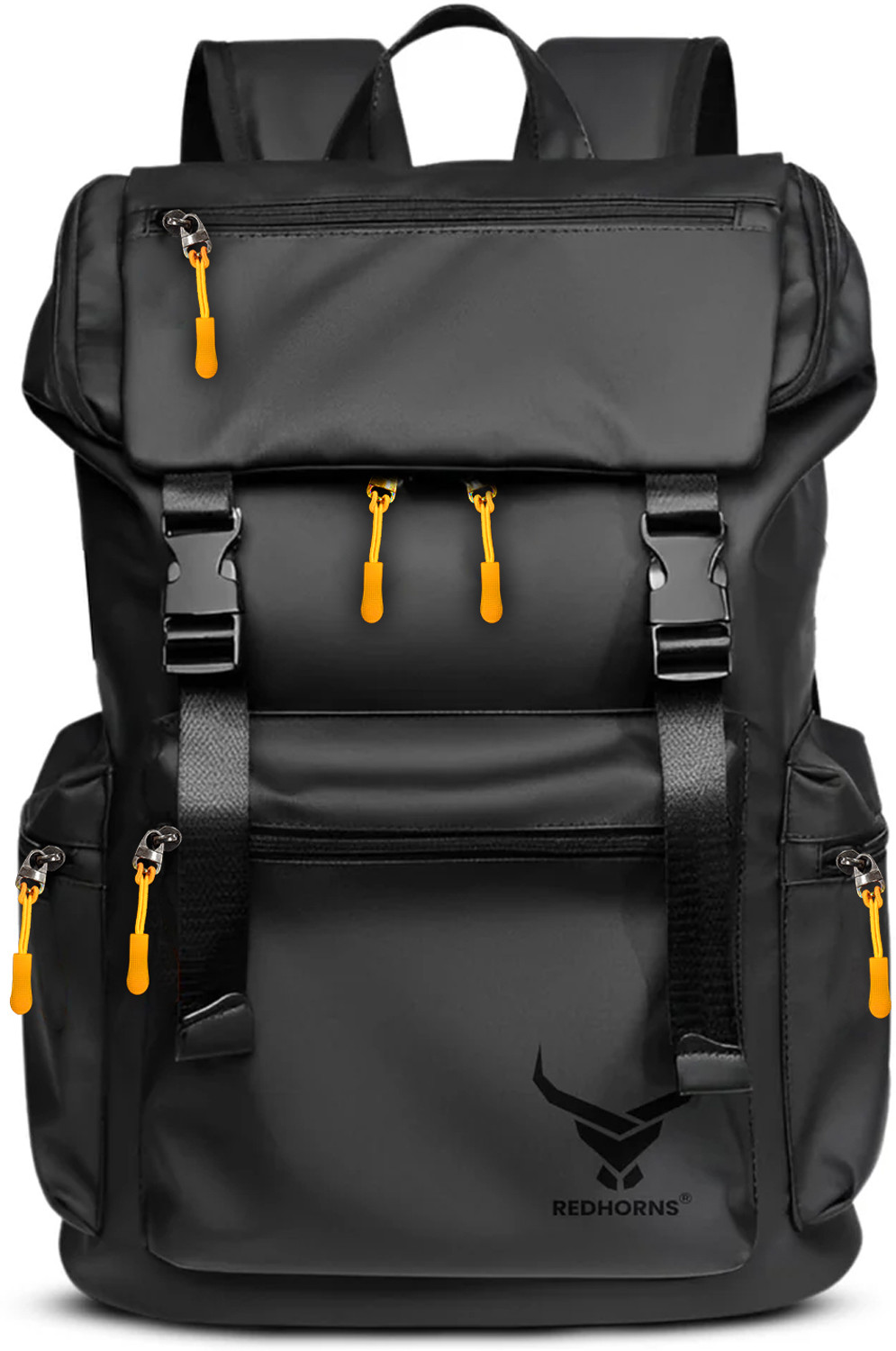 Image of REDHORNS Small 20 L Laptop Backpack Oxford Fabric 15.6-Inch Laptop Backpack for unisex,Anti-Theft Travel Bag (Black)