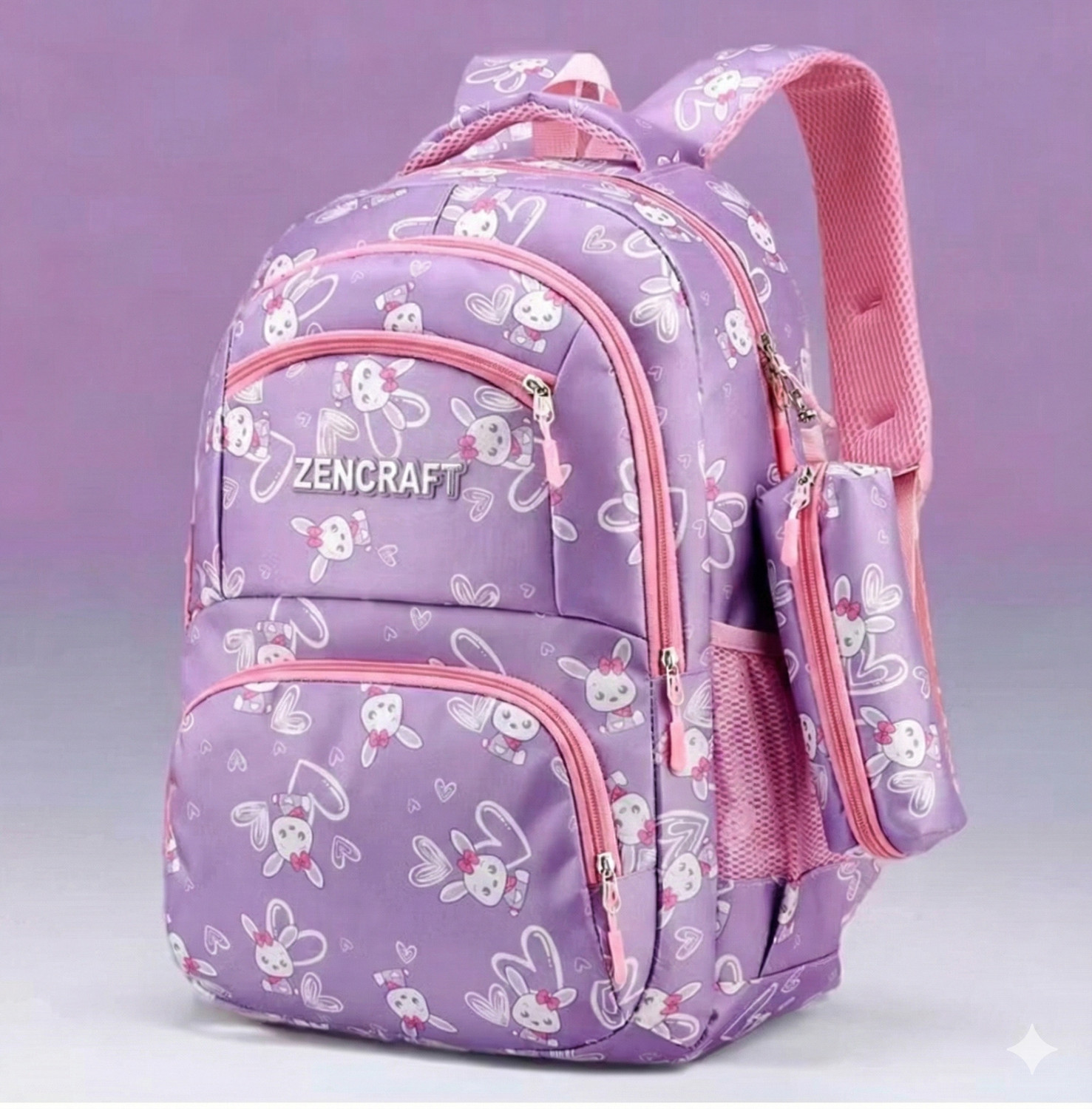 Image of ZENCRAFT Trendy Printed Backpack Stylish School, College & Travel Bag for Boys & Girls 29 L Backpack