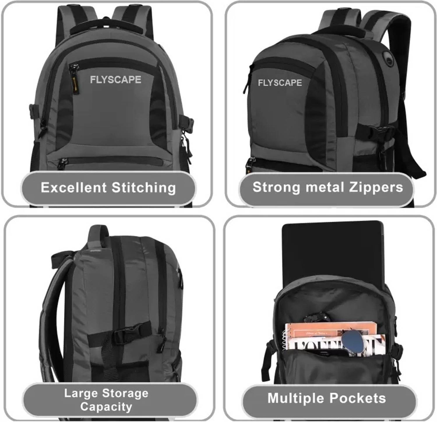 Flyscape Spacy 36L Laptop Backpack - Image 5