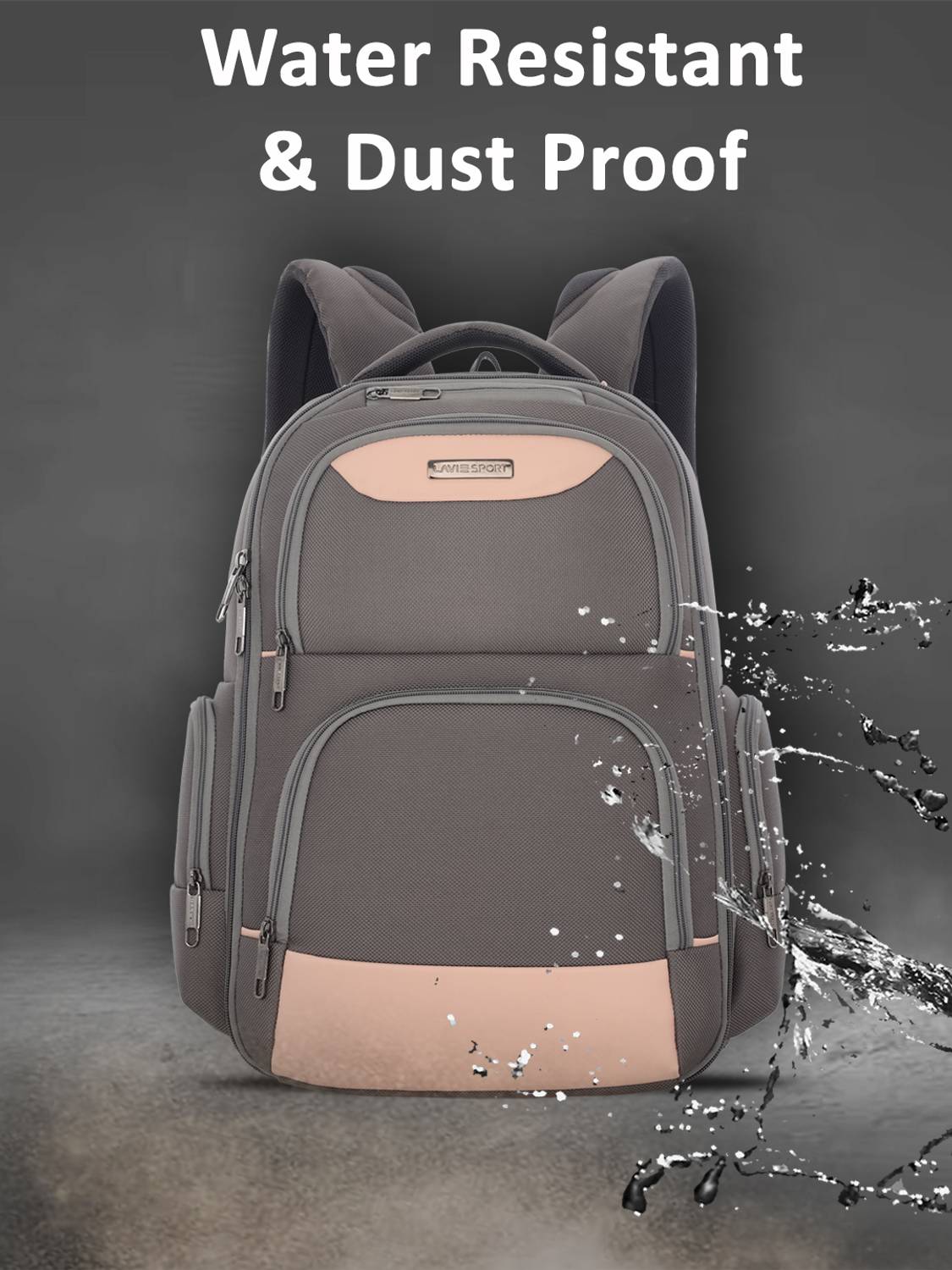 Lavie Sport Business Elite25 22L Pink Laptop Backpack - Image 2